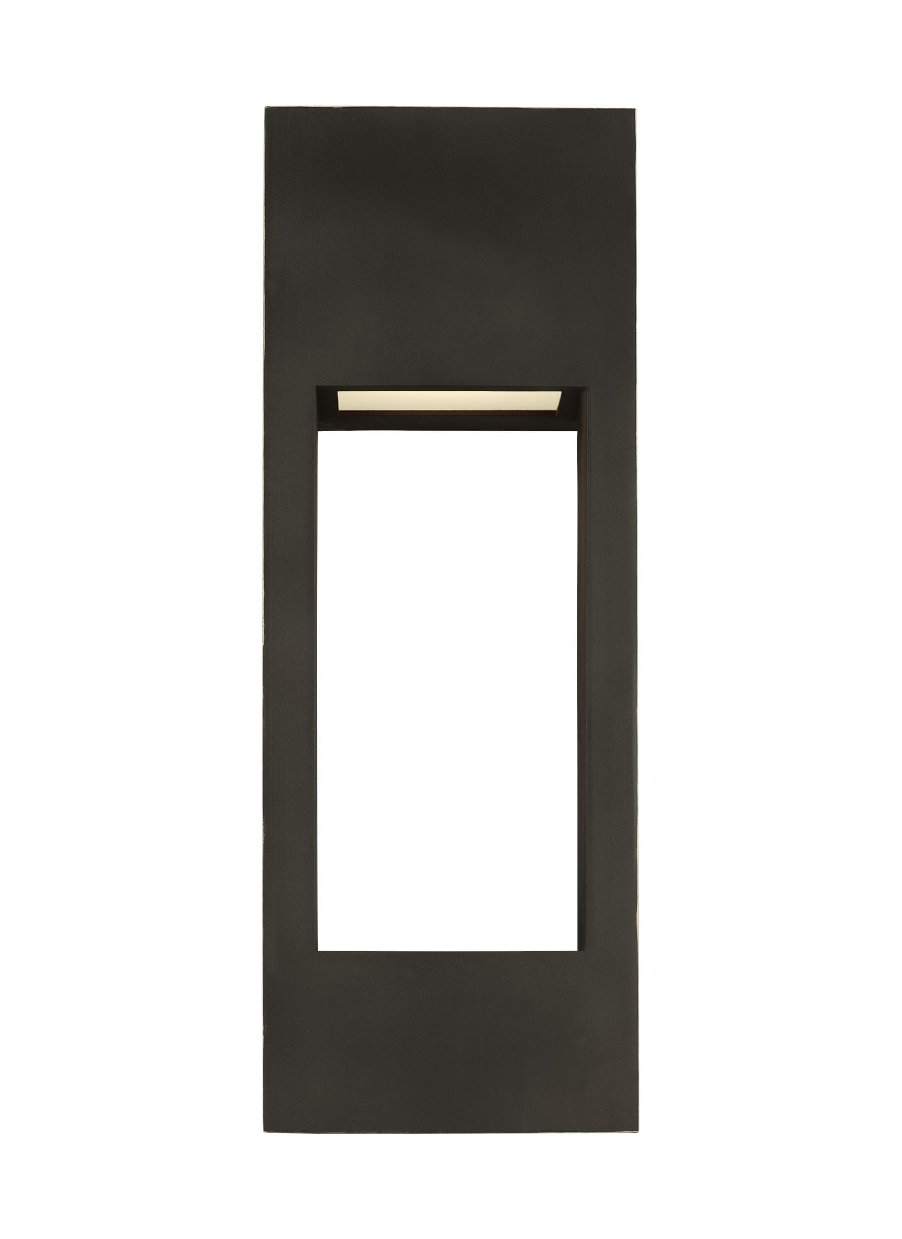 Generation Lighting 8757793S-71 Testa 2 -Light 20-in H Antique Bronze Hardwired Integrated LED Outdoor Wall Light