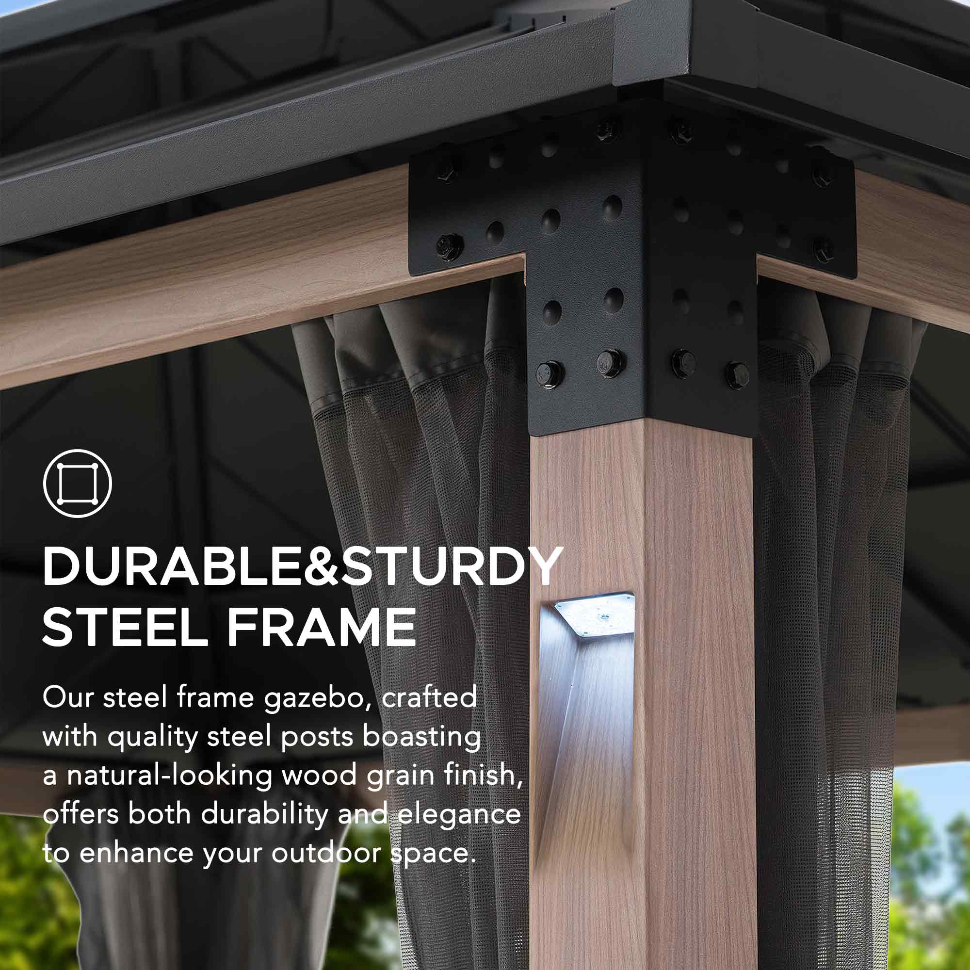 Sunjoy A102023920 Wood-Resin-Gazebos - View #7