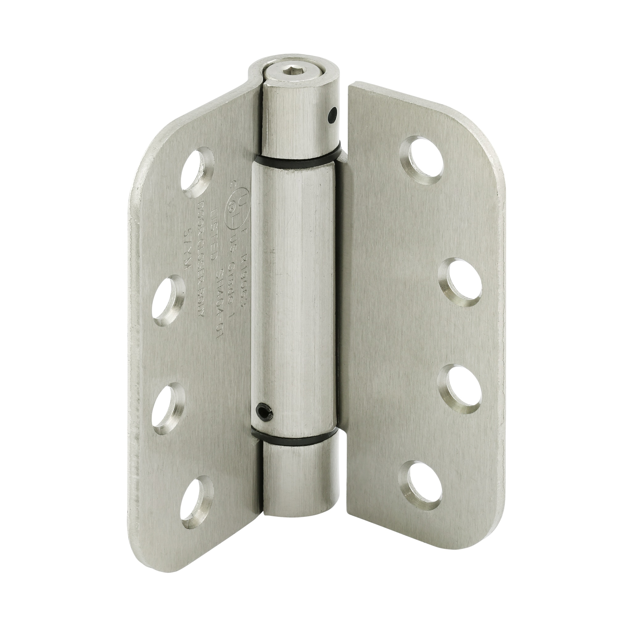 Prime-Line U 1159053 4-in H x 5/8-in Radius Satin Nickel Self closing Interior/Exterior Door Hinge 3 -Pack