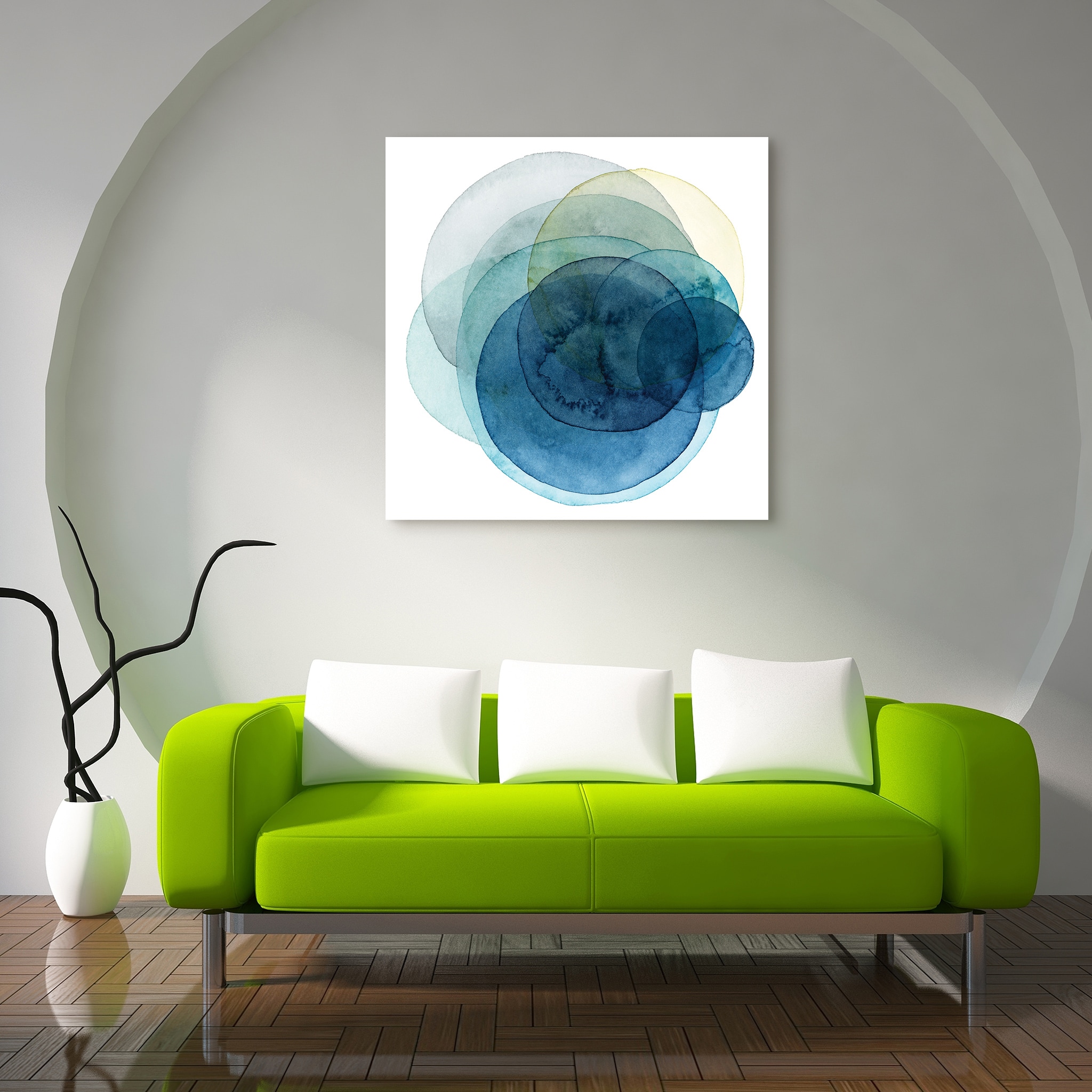 Empire Art Direct 38-in H x 38-in W Abstract Glass Print at Lowes.com