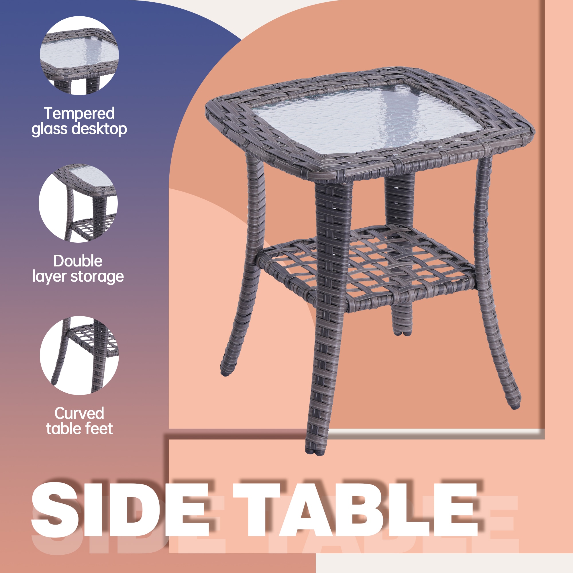 Ovios HP305Y Patio-Conversation-Sets - View #6