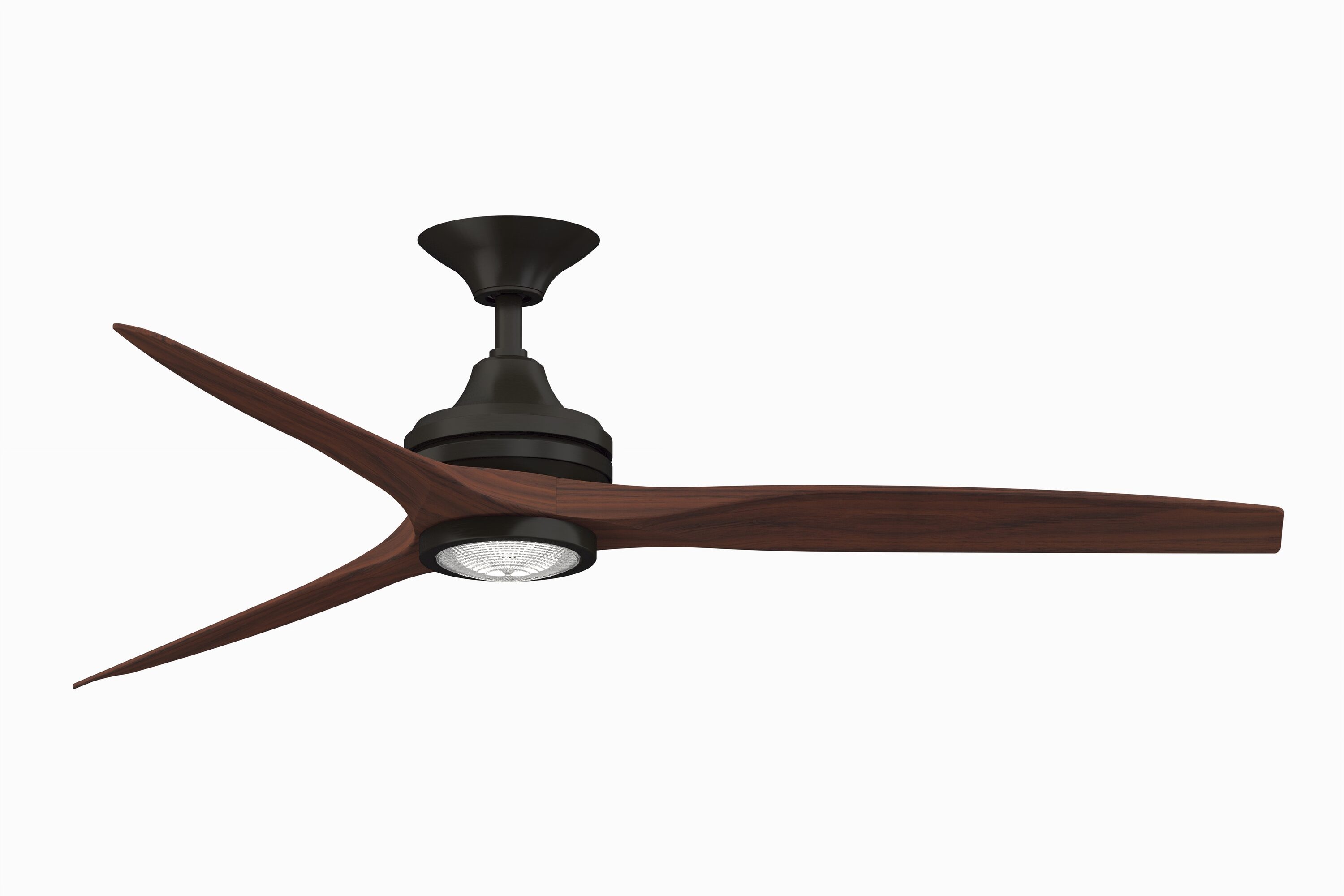 Fanimation Spitfire 60-in Dark Bronze Indoor/Outdoor Smart Ceiling Fan with Remote (3-Blade)