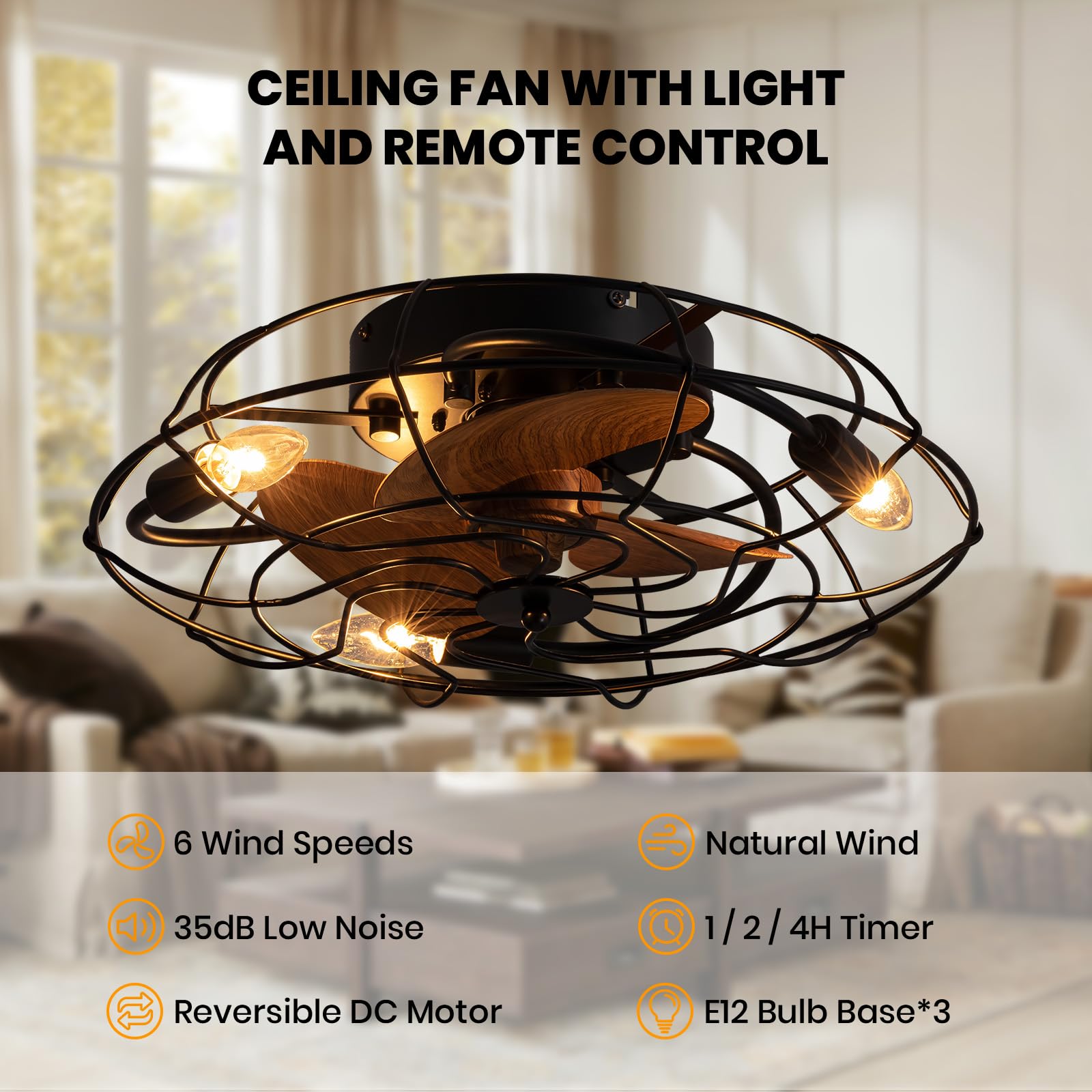 SILJOY CFL-1095-03 Ceiling-Fans - View #2