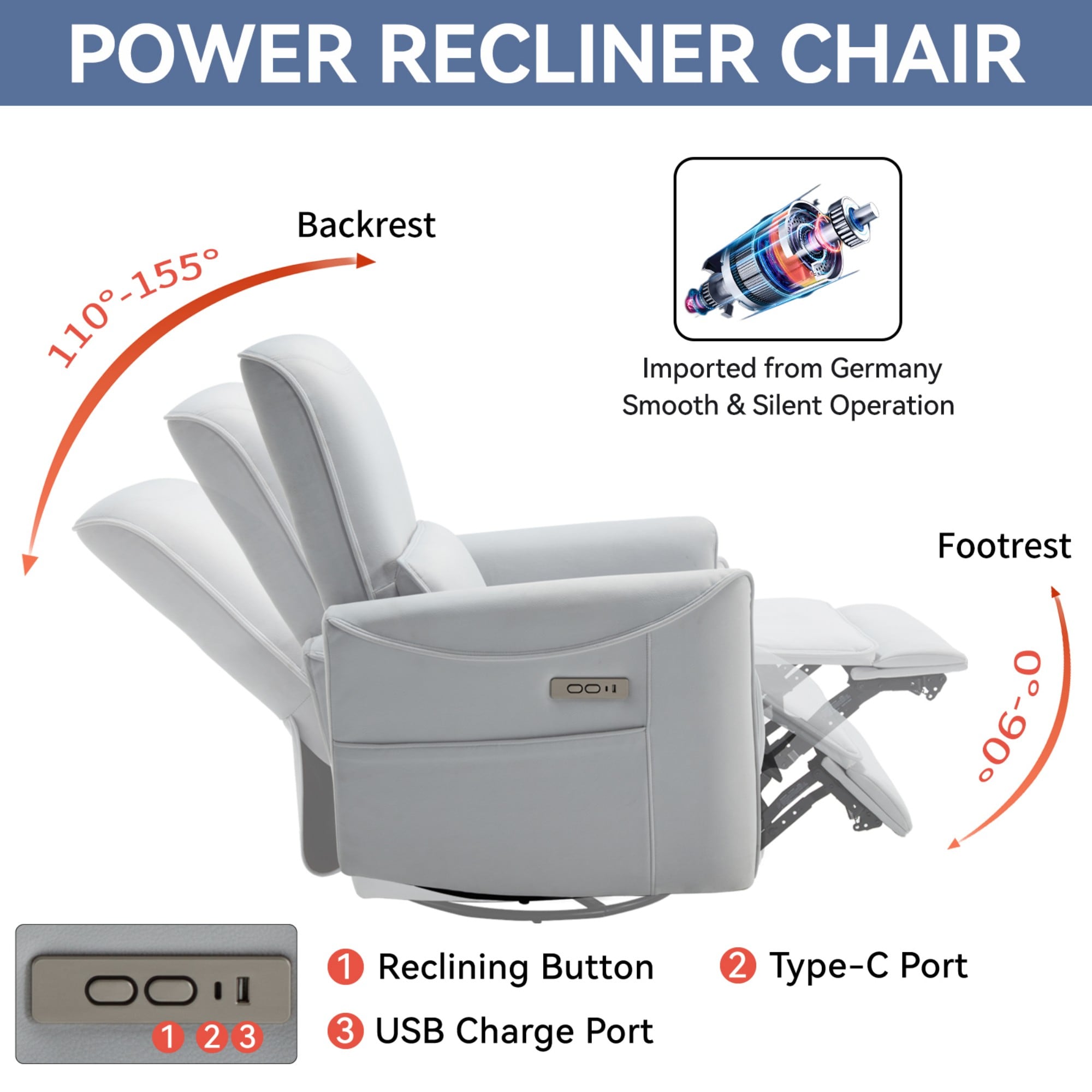 Clihome CL-CO95958 recliners - View #9