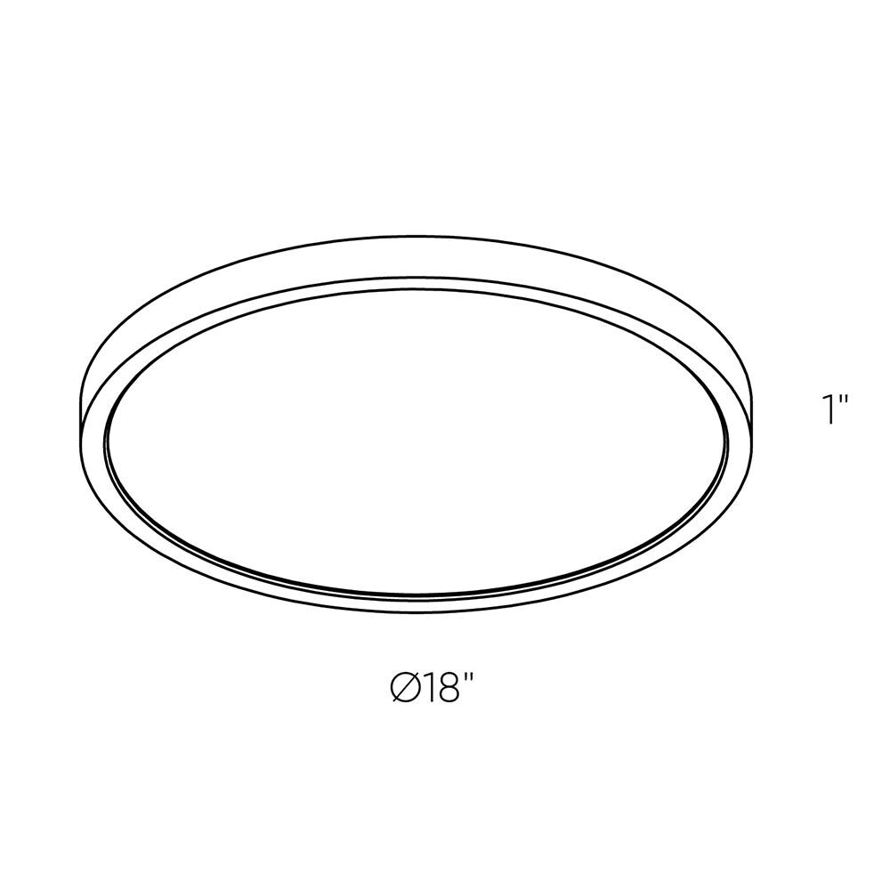 DALS Lighting CFLEDR18-CC-WH flushmounts - View #3