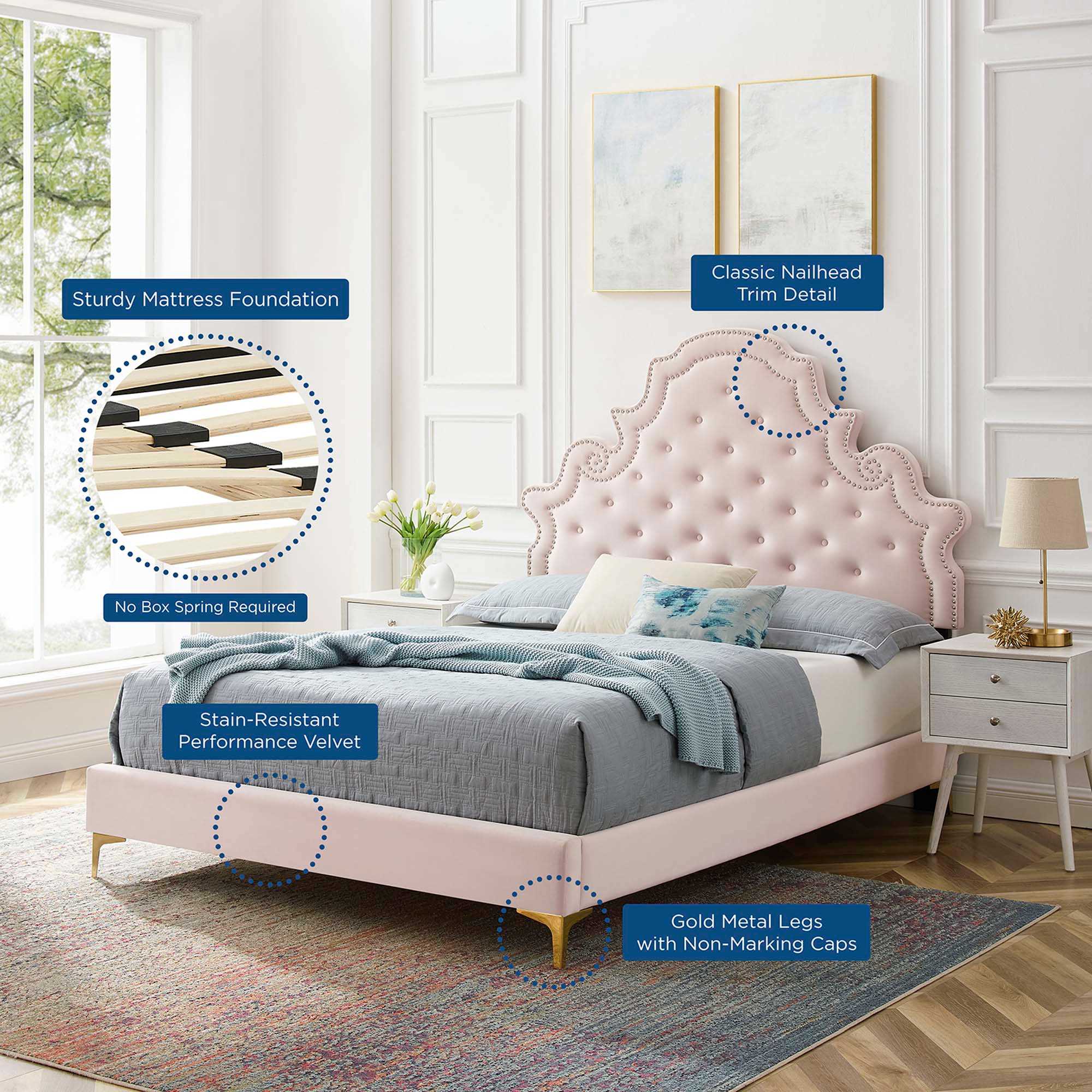 Modway MOD-6751-PNK beds - View #4