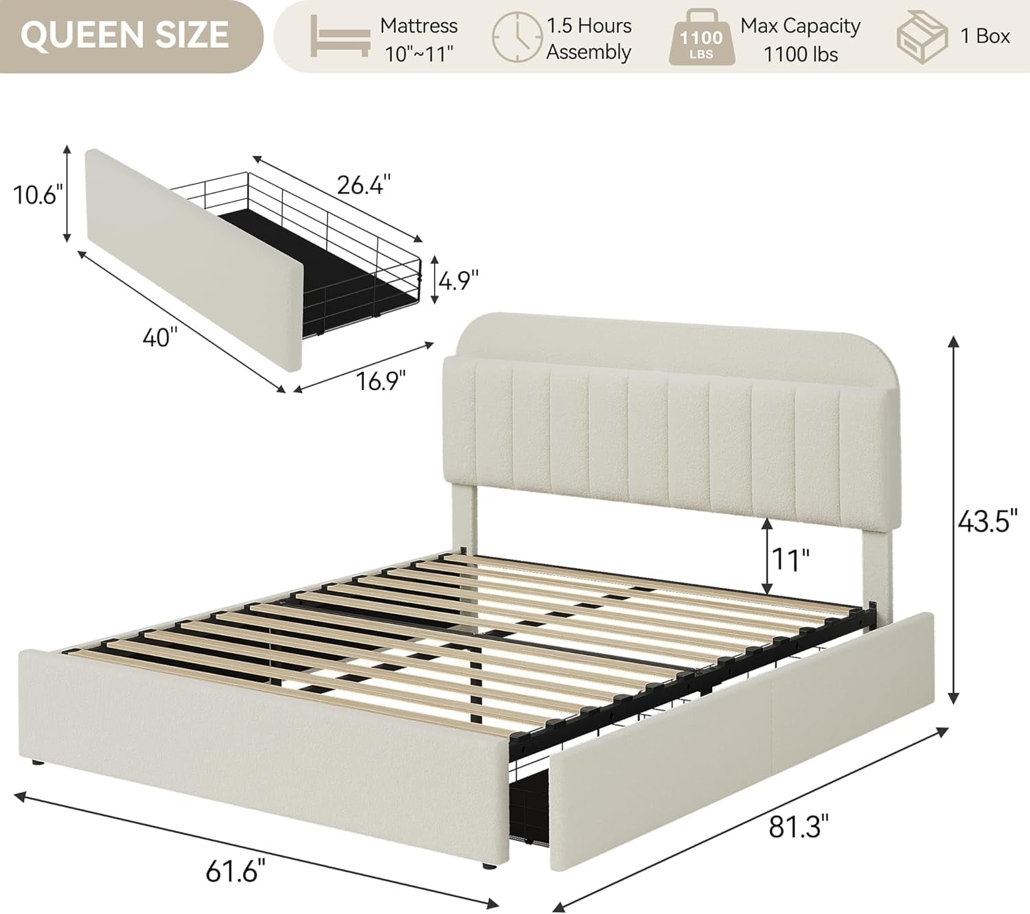 Qeetex CJH-PHO-34A3NGSS beds - View #7