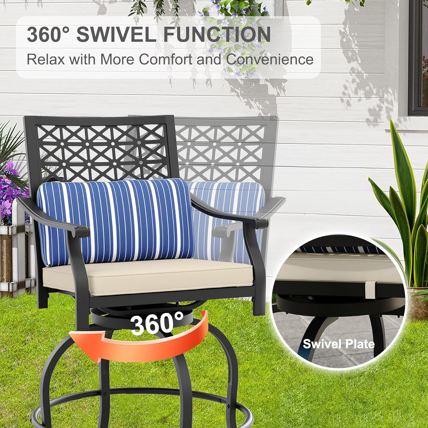 Qeetex LHF-HW-PPG-334L9B38 Patio-Conversation-Sets - View #3