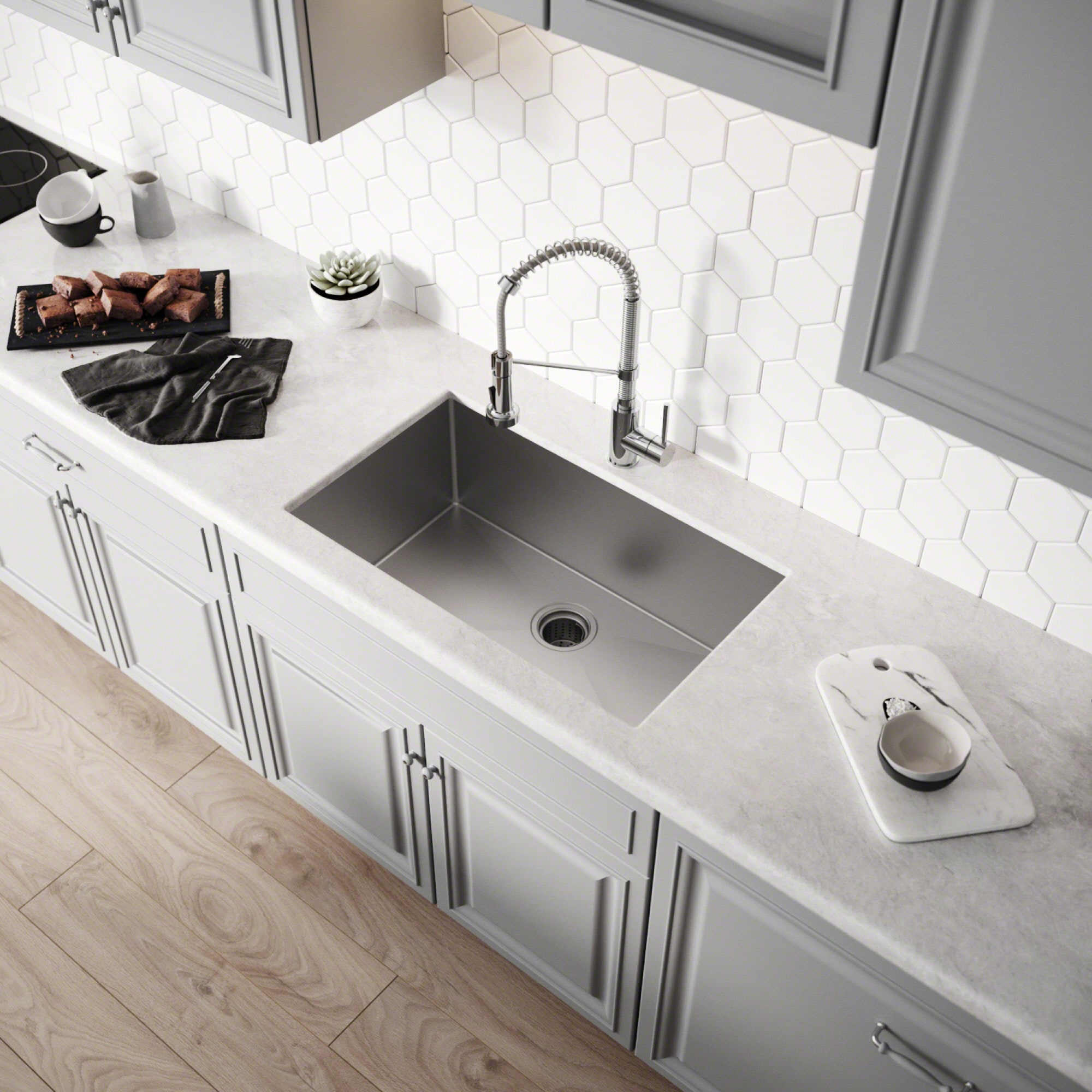 Kraus KHU100-30-100-75MB Kitchen-Sinks - View #4