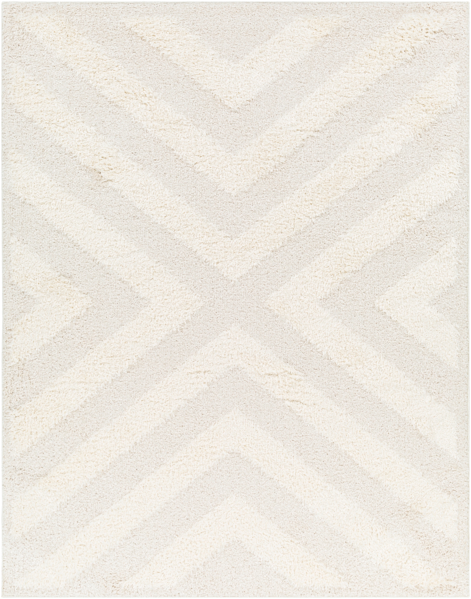Livabliss RDO2308-71010 Rodos 8 x 10 (ft) Polyester White Rectangular Indoor Geometric Area rug