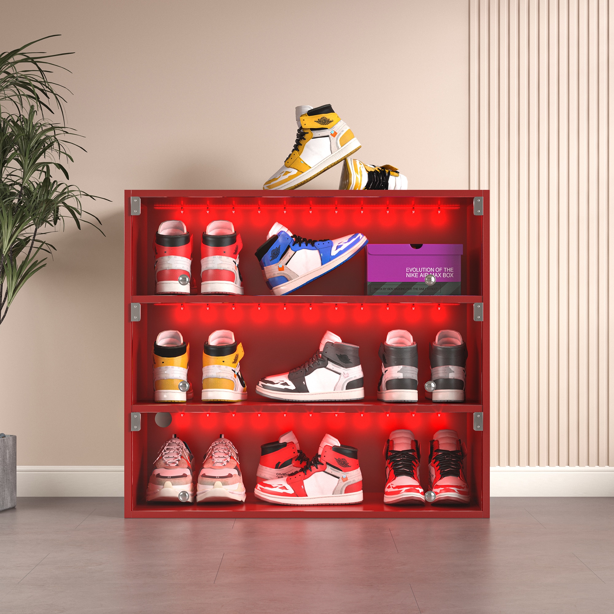SINOFURN SYC080009RD Shoe-Racks - View #2