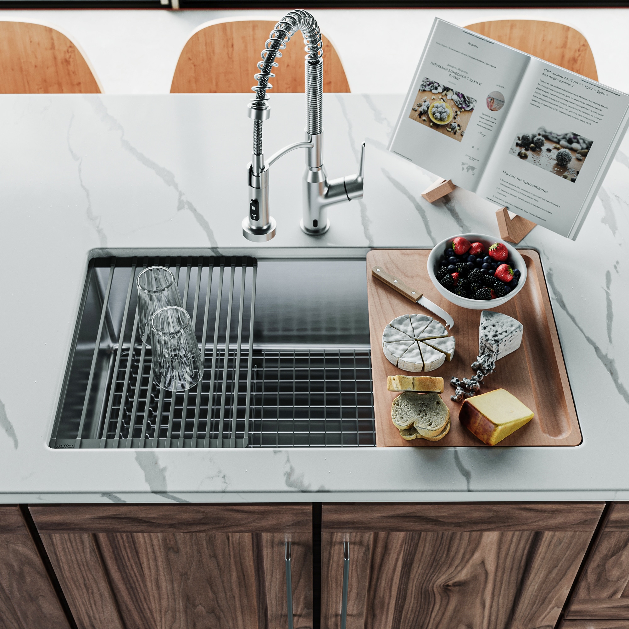 Karran UUMSB3332-PK1 Kitchen-Sinks - View #3