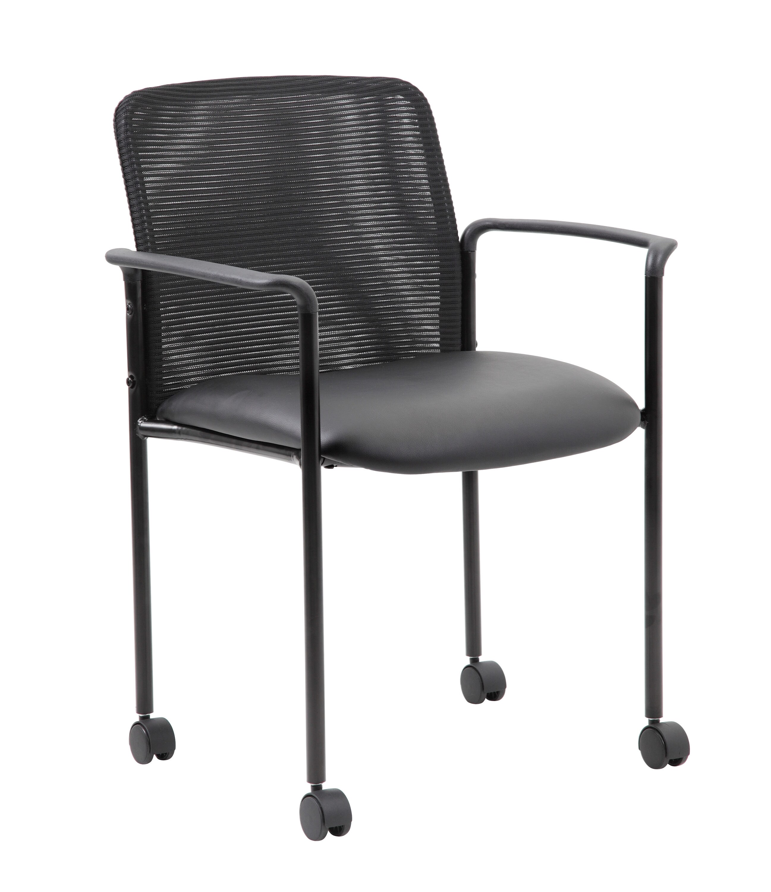 Boss Office Products B6909R-CS Black Contemporary Ergonomic Upholstered Task Chair