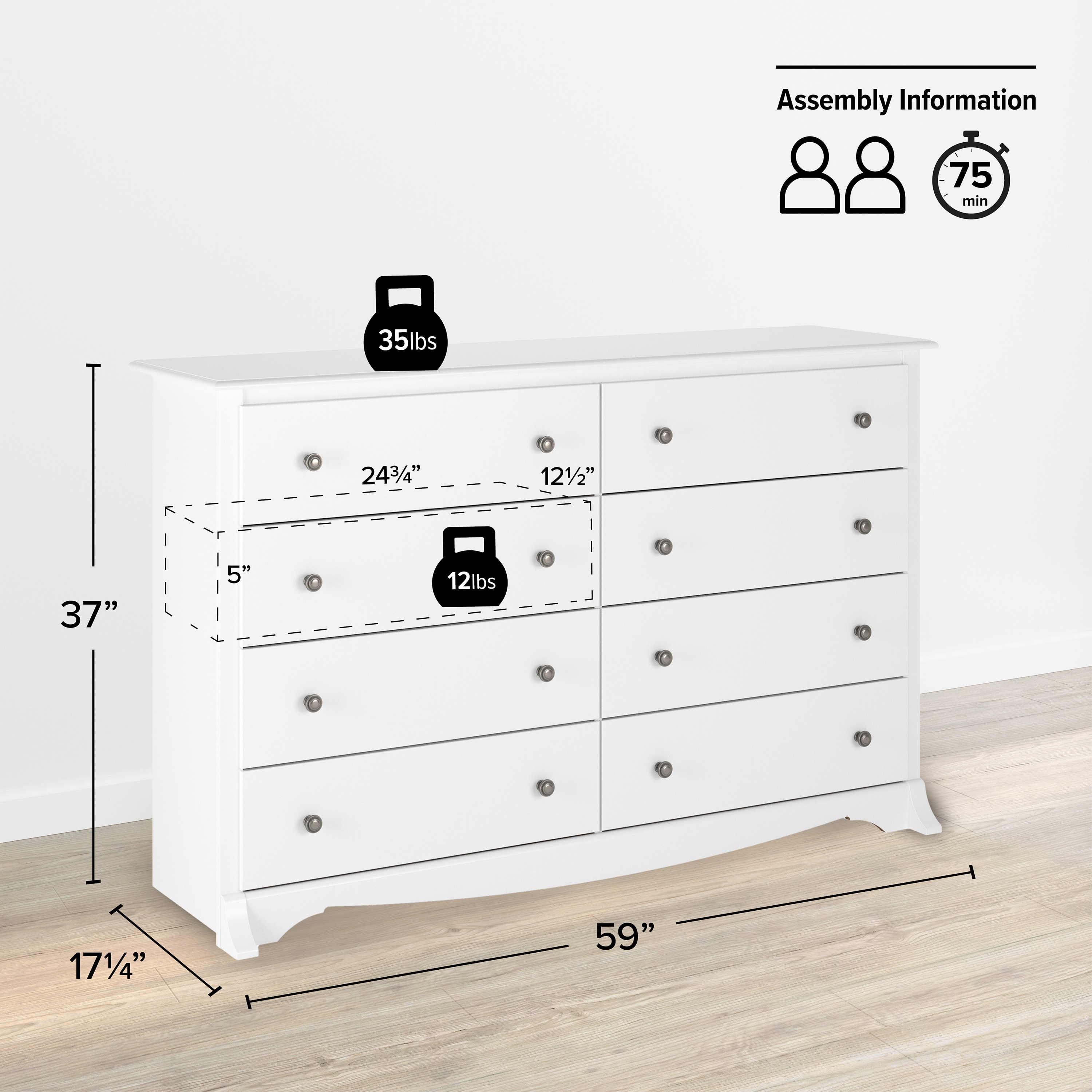 Prepac WDC-6338 dressers - View #2