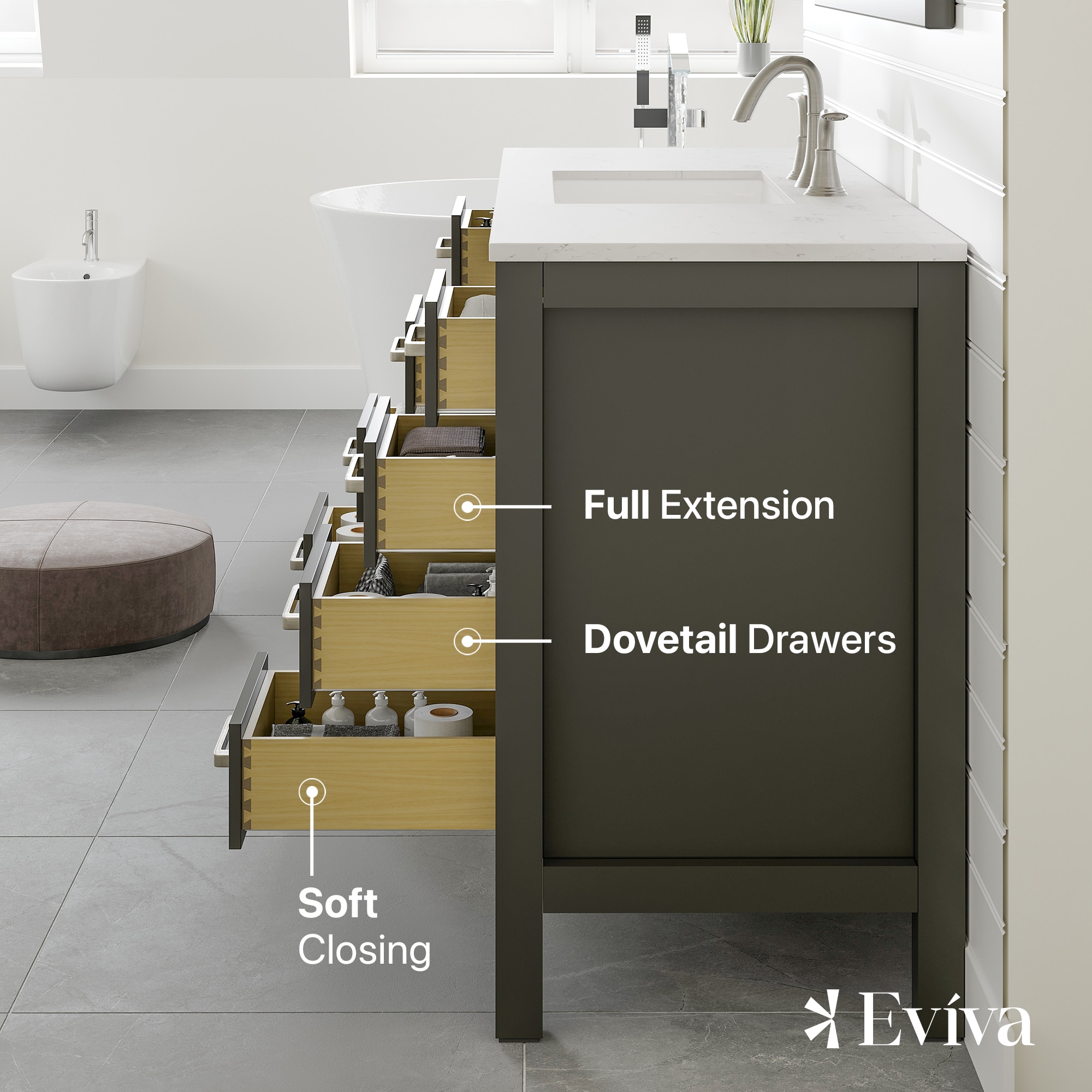 Eviva EVVN412-54ES-Q Bath-Vanity-Combo - View #5