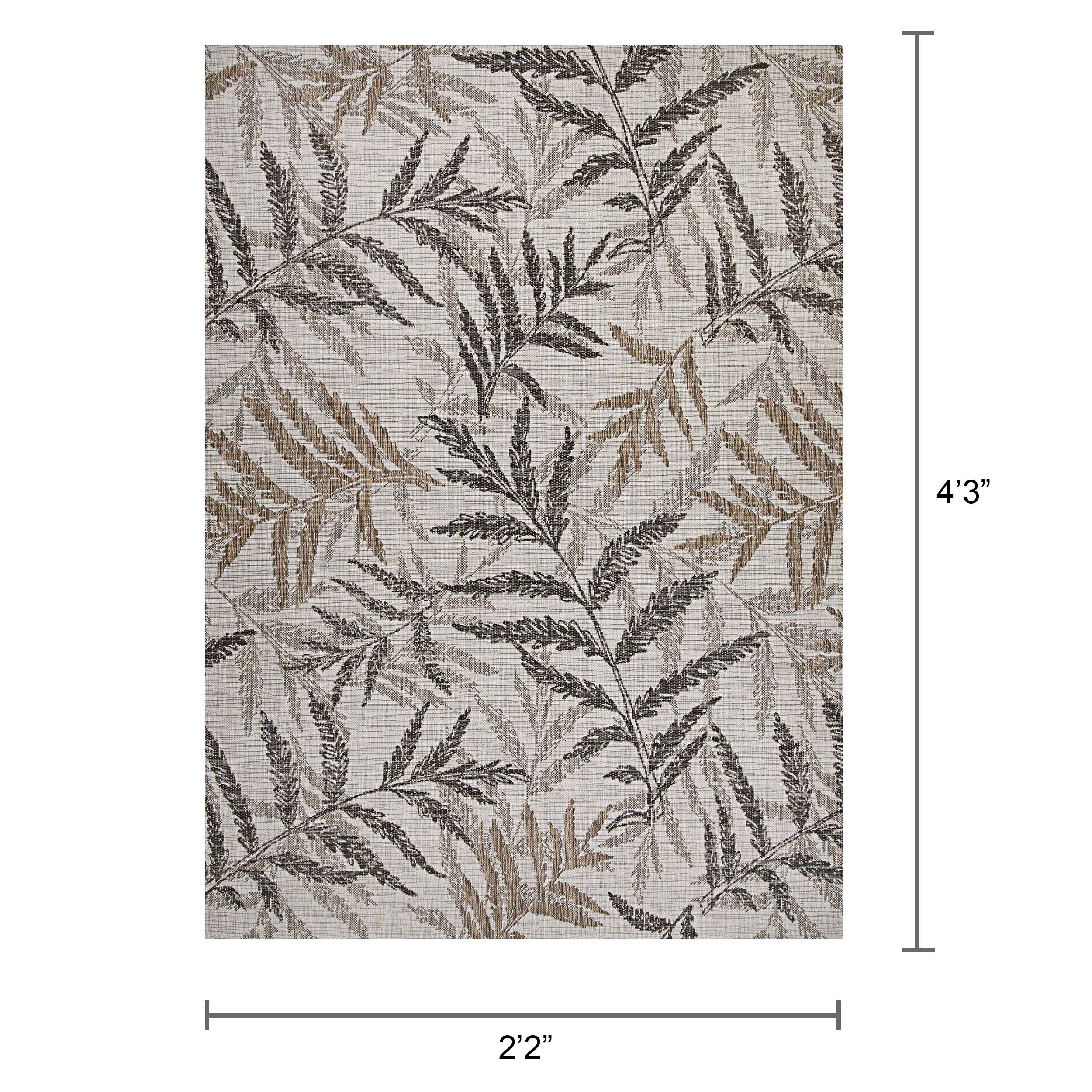 Charm Collection Flat Woven Synthetic Indoor/Outdoor Rug