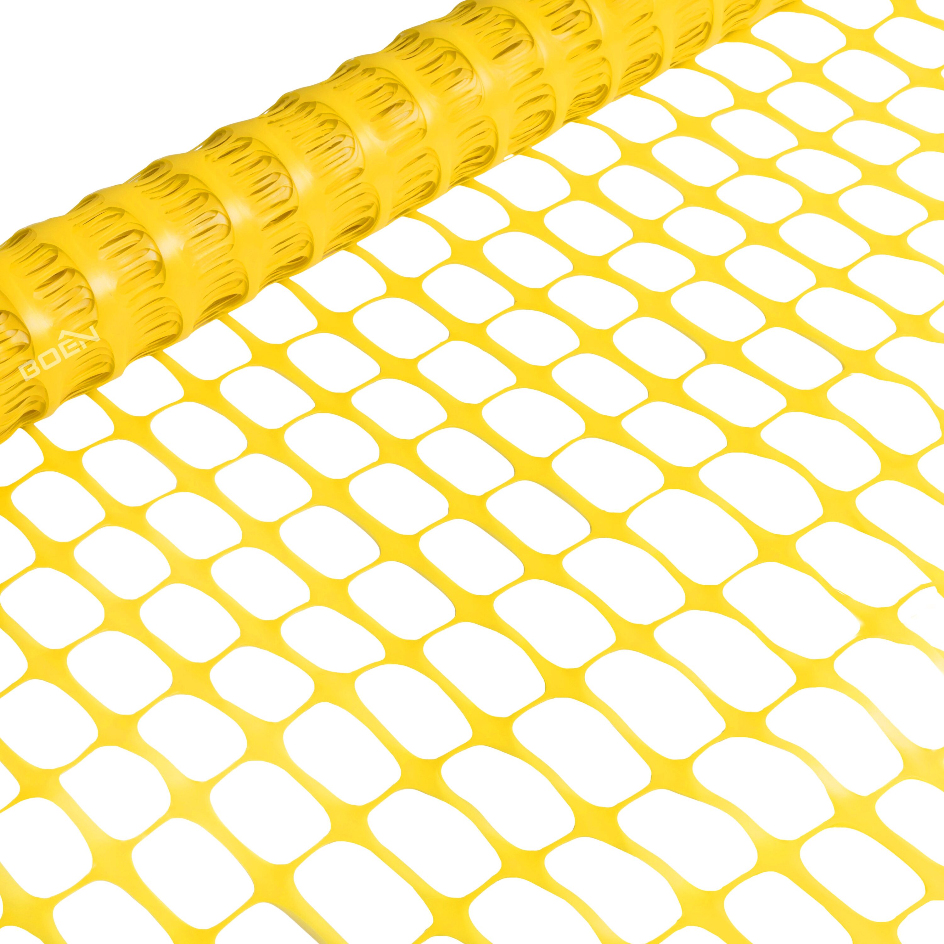 BOEN 4' x 100' Yellow Plastic Safety Snow Fence