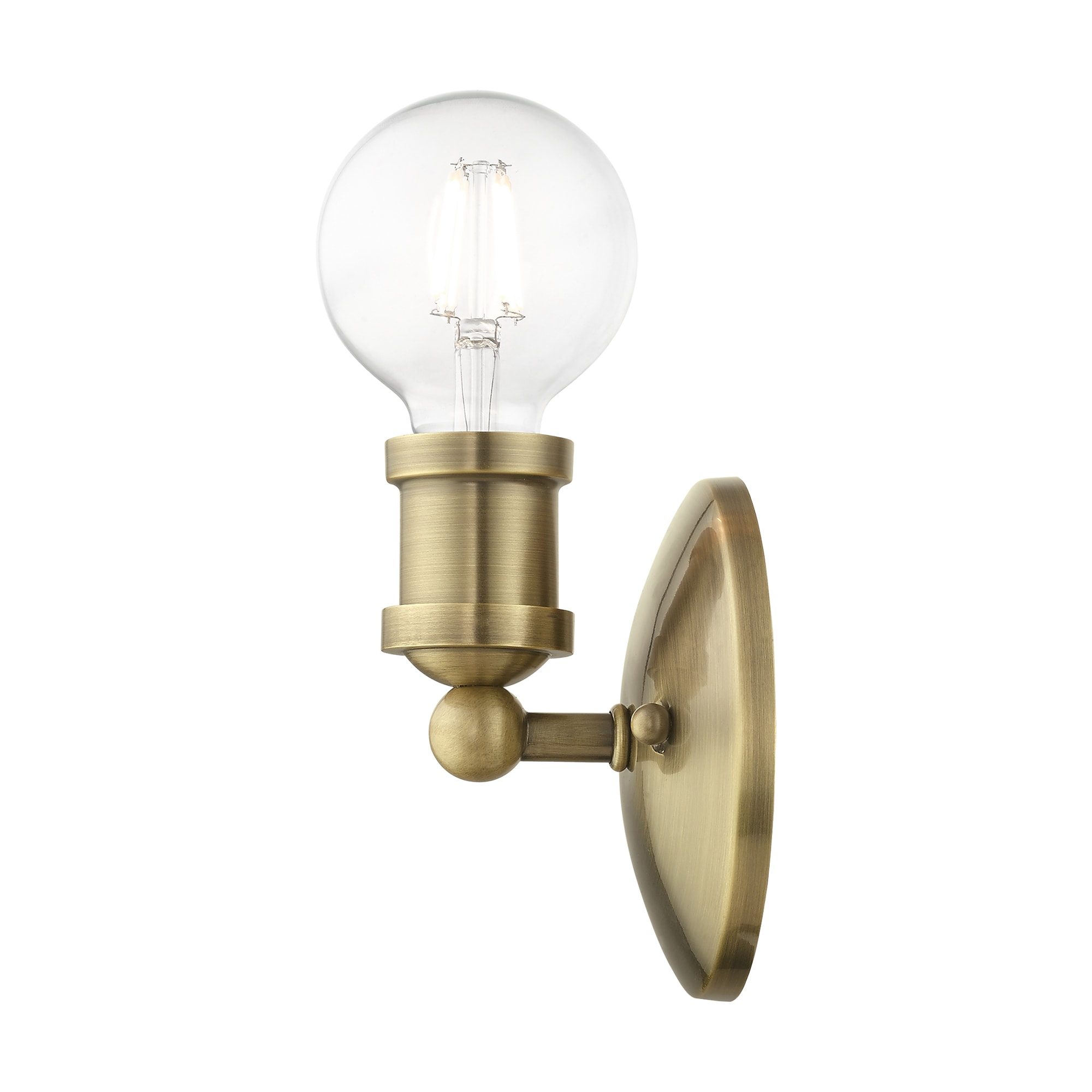 Lansdale Antique Brass Single-Light Vanity Sconce