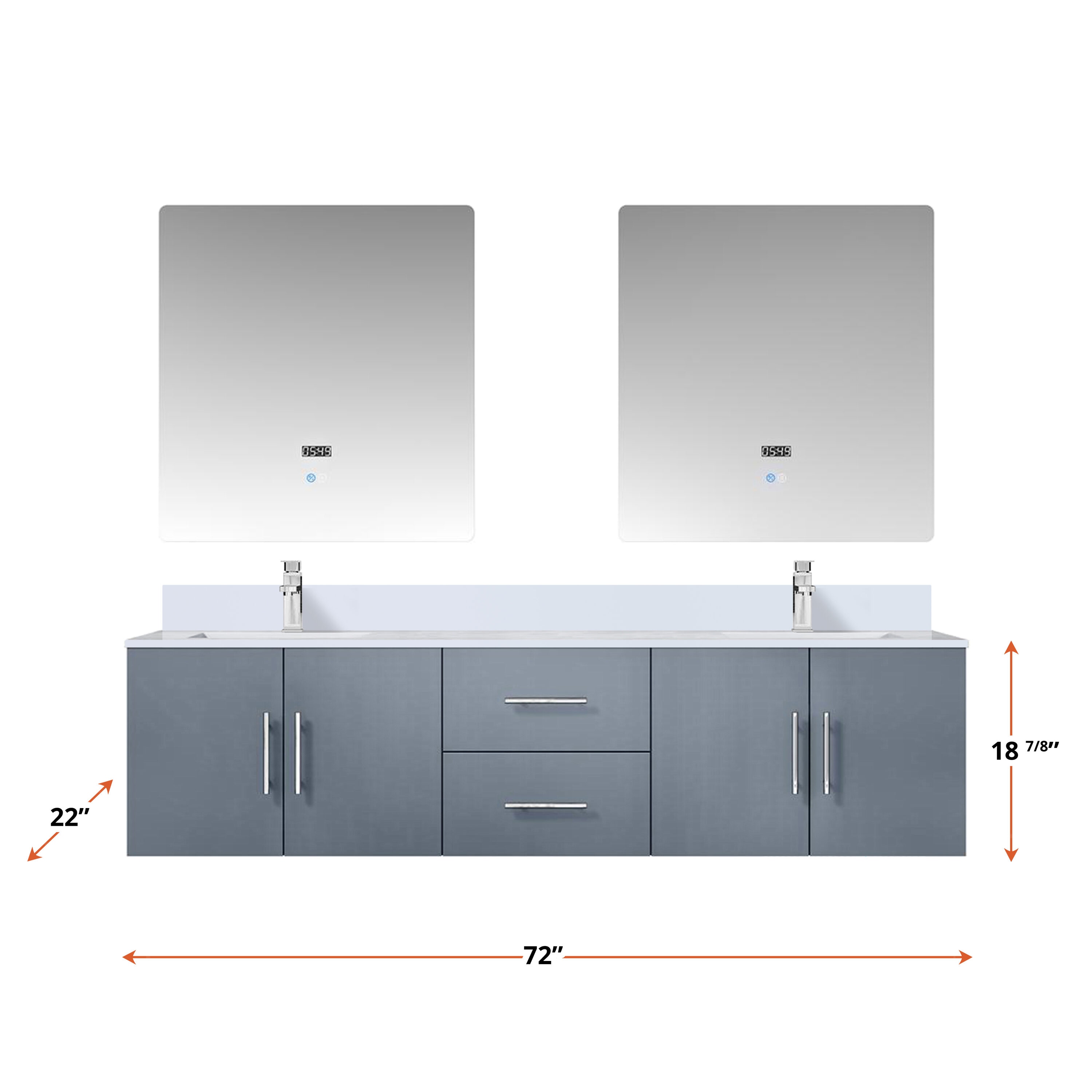 Lexora LVG72DB210 Bath-Vanity-Combo - View #4