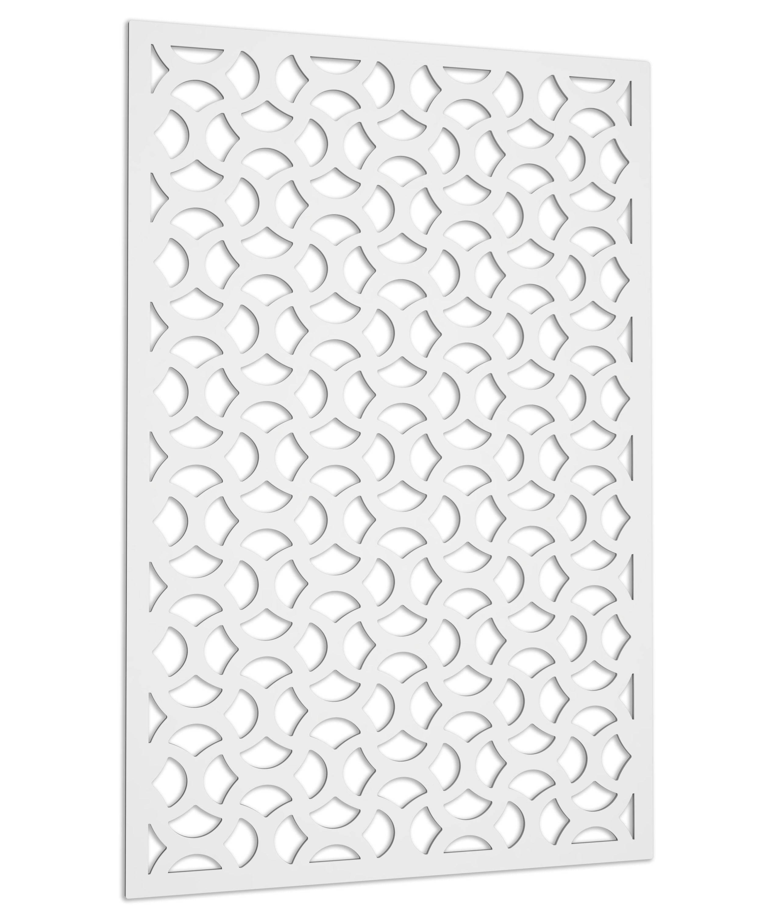 Acurio 1/4-in x 32-in x 4-ft White PVC Privacy Screen Panel in the ...