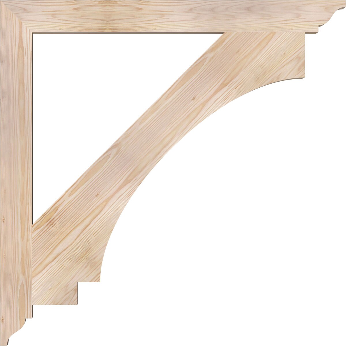 Ekena Millwork BKT04X38X38IMP01SDF Exterior-Brackets-Braces - View #3