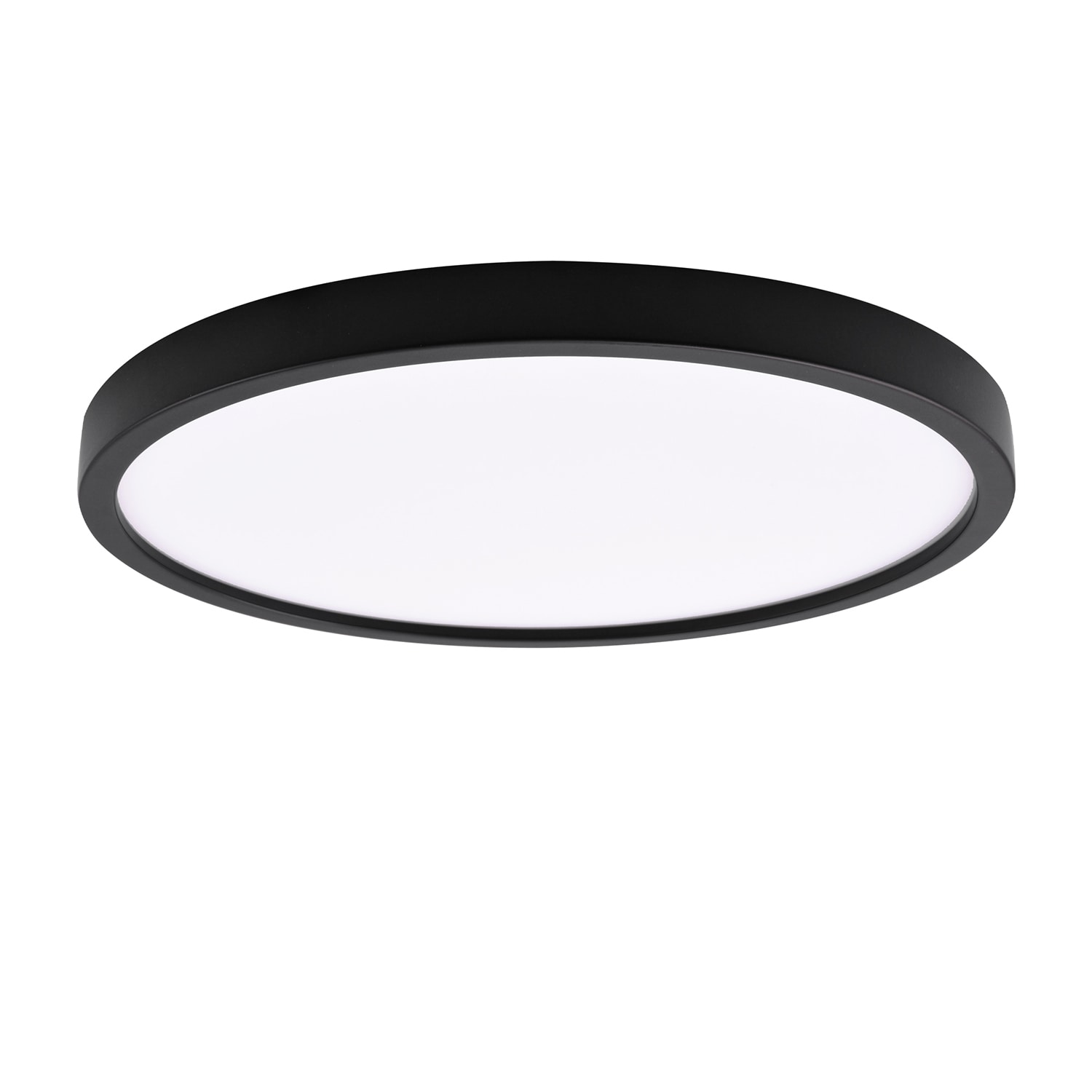 Project Source MXL1069-L18.5K9027B Adjustable Color Temperature 1 -Light 13-in Matte Black Integrated LED Flush Mount Light