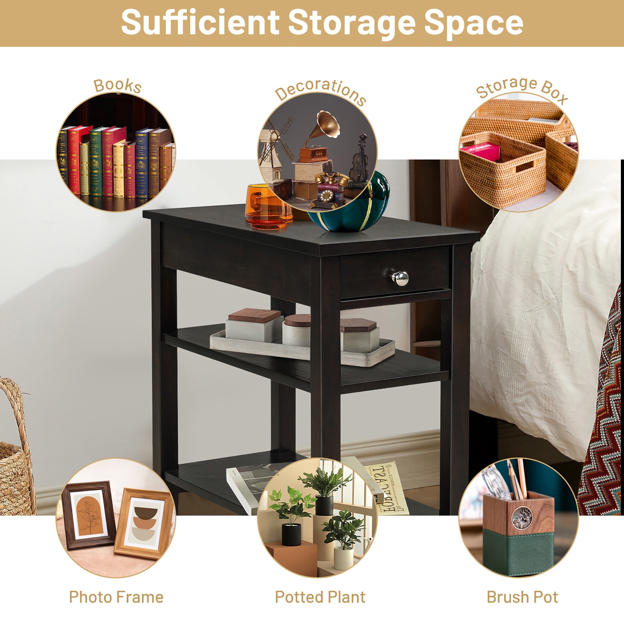 Costway SXL00092 End-Tables - View #5