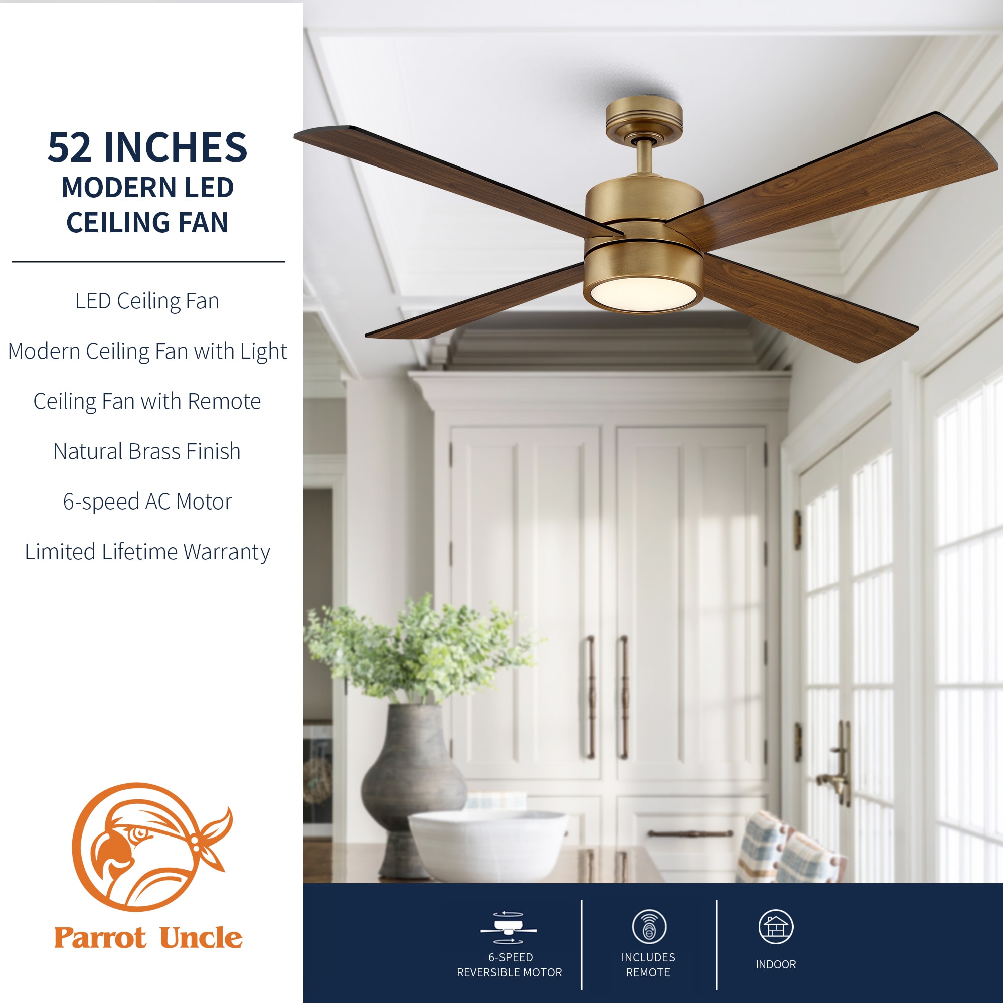 Parrot Uncle BBCPS1268-A4-NBR Ceiling-Fans - View #5