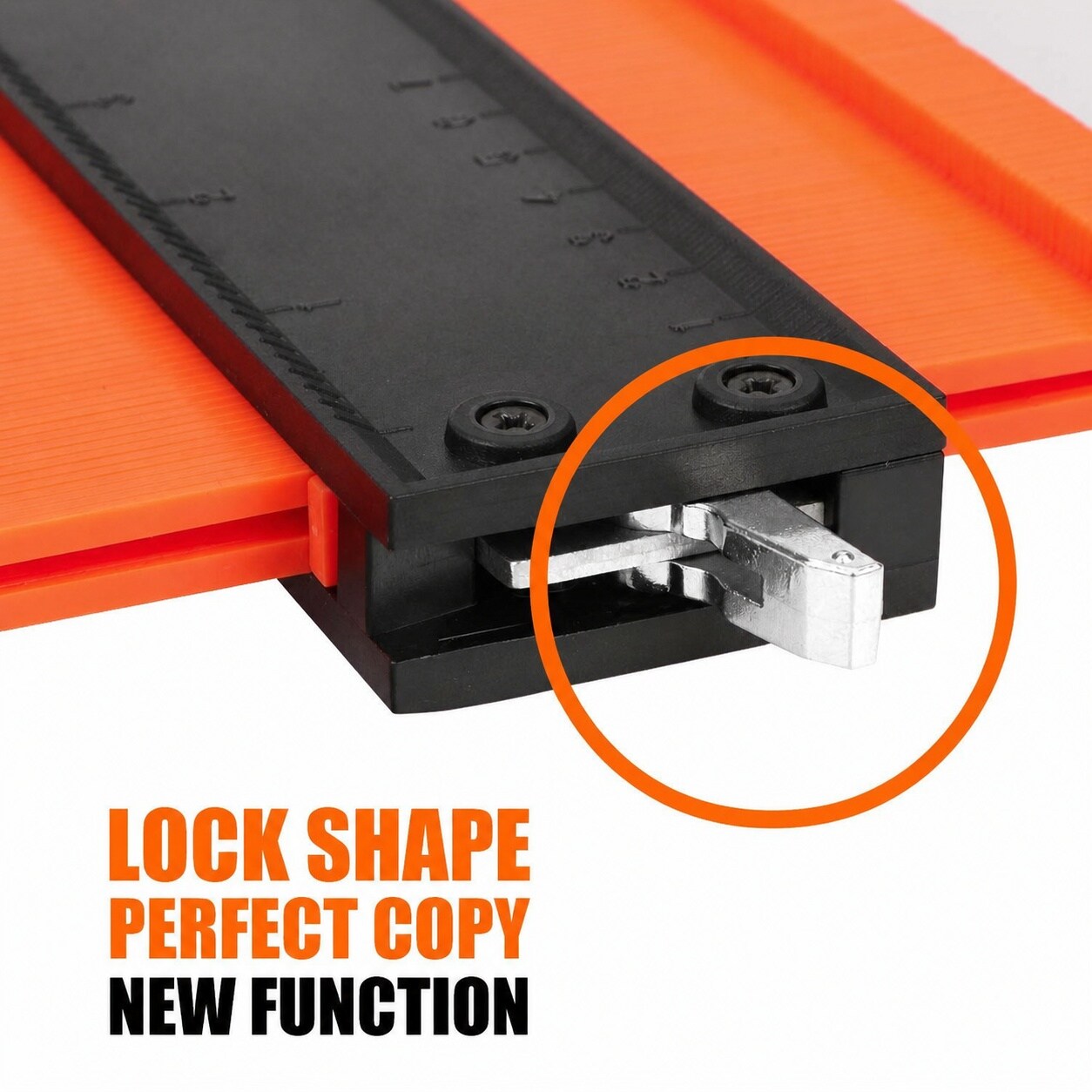 Ahfiwaso Contour Gauge 5 Inch Locking Profile Tool Adjustable Shape ...