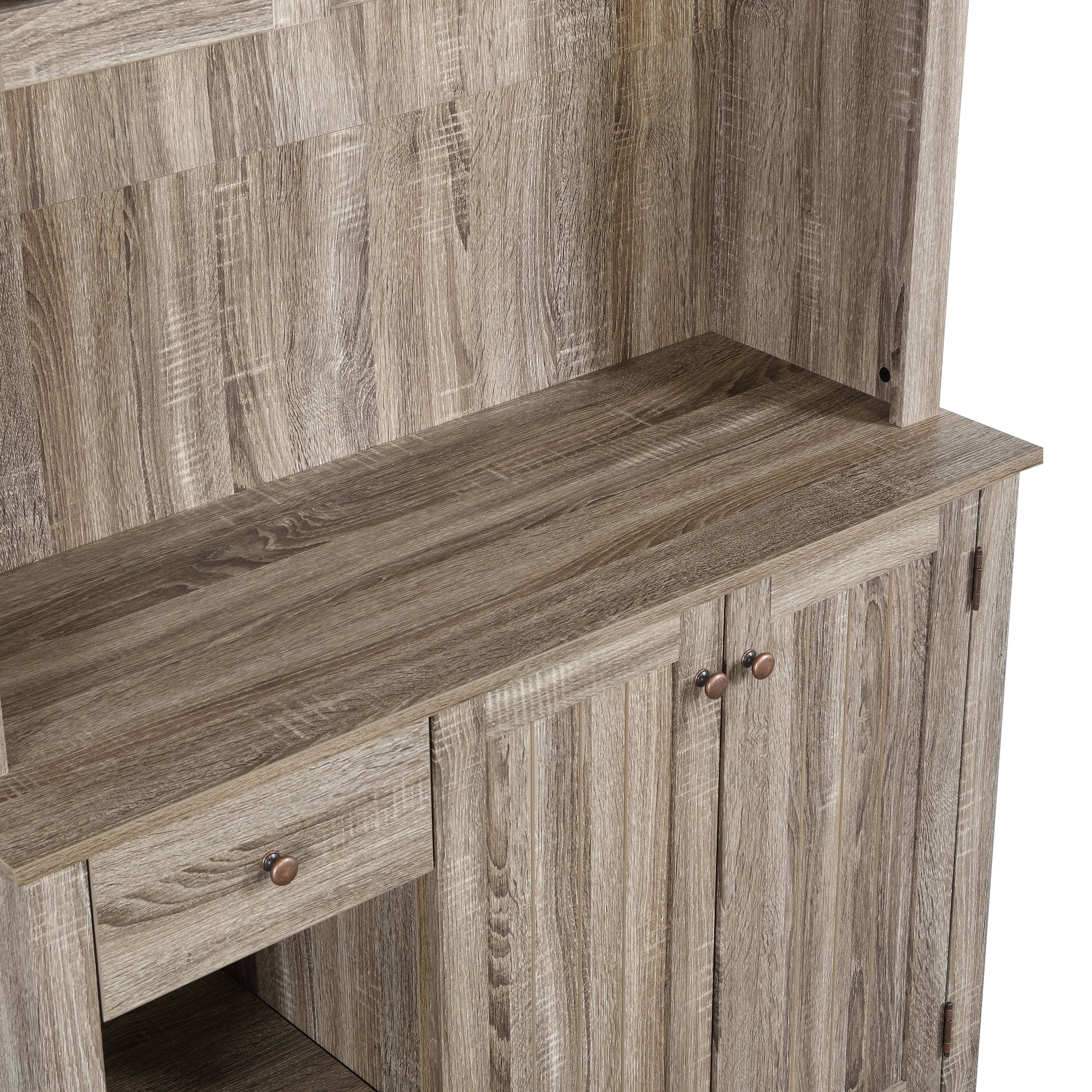 Classic Solid Oak Wood Shersaker Style Gray Kitchen Cabinet with Pull-out  Drawers - China Vanity Cabinets, Wood Furniture