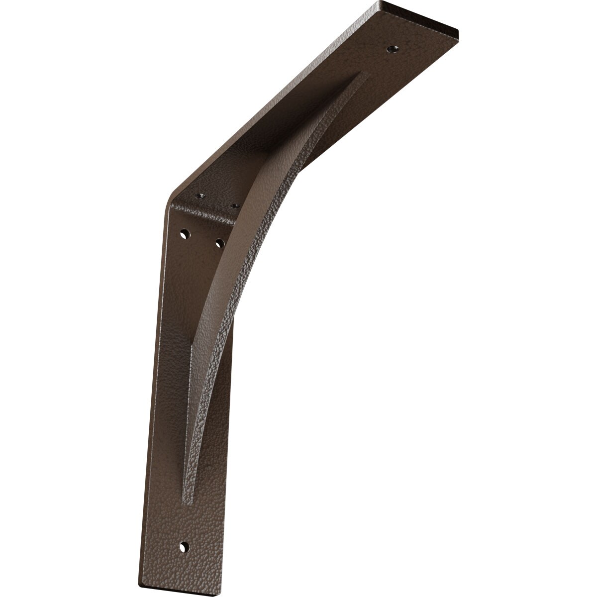 Ekena Millwork BKTM02X10X10LEHBR Legacy 10-in x 2-in x 10-in Brown Steel Countertop support bracket