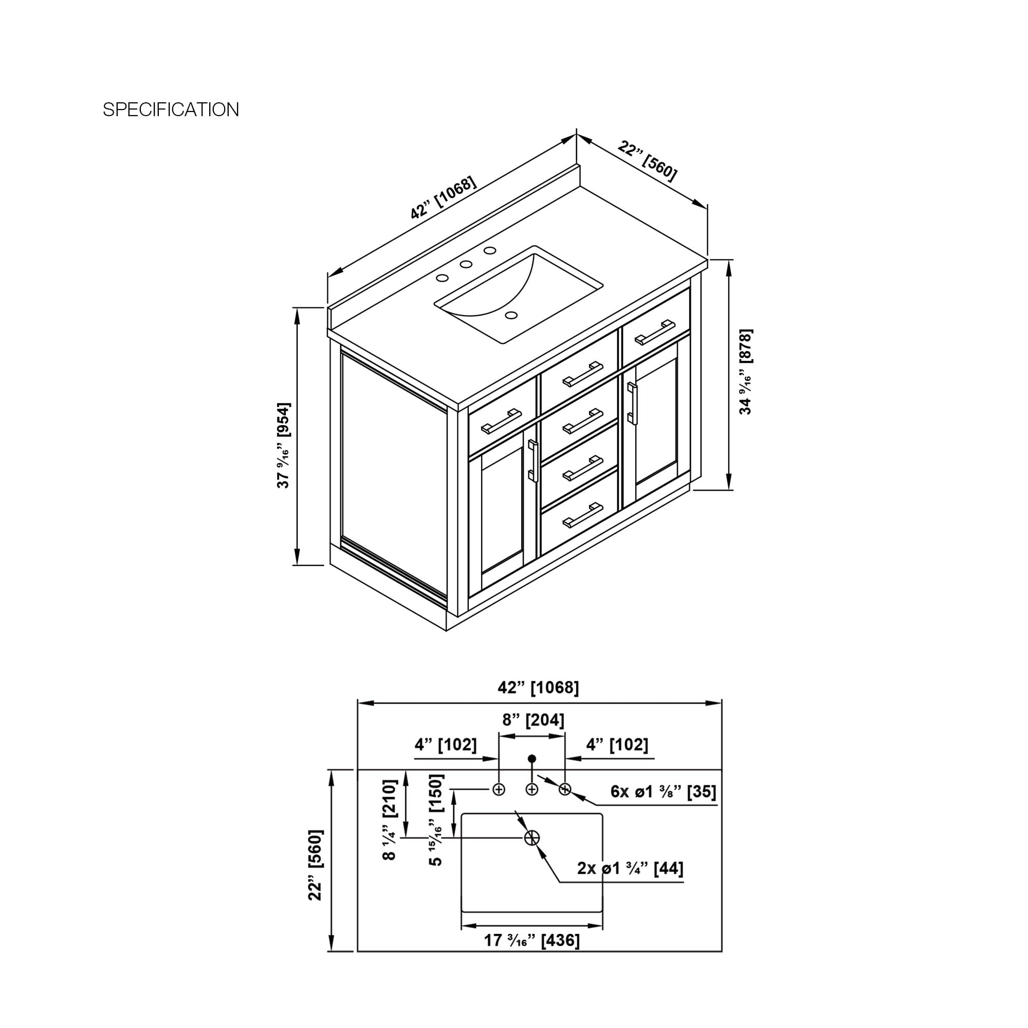 OVE Decors 15VVA-BAIL42-178 Bath-Vanity-Combo - View #19
