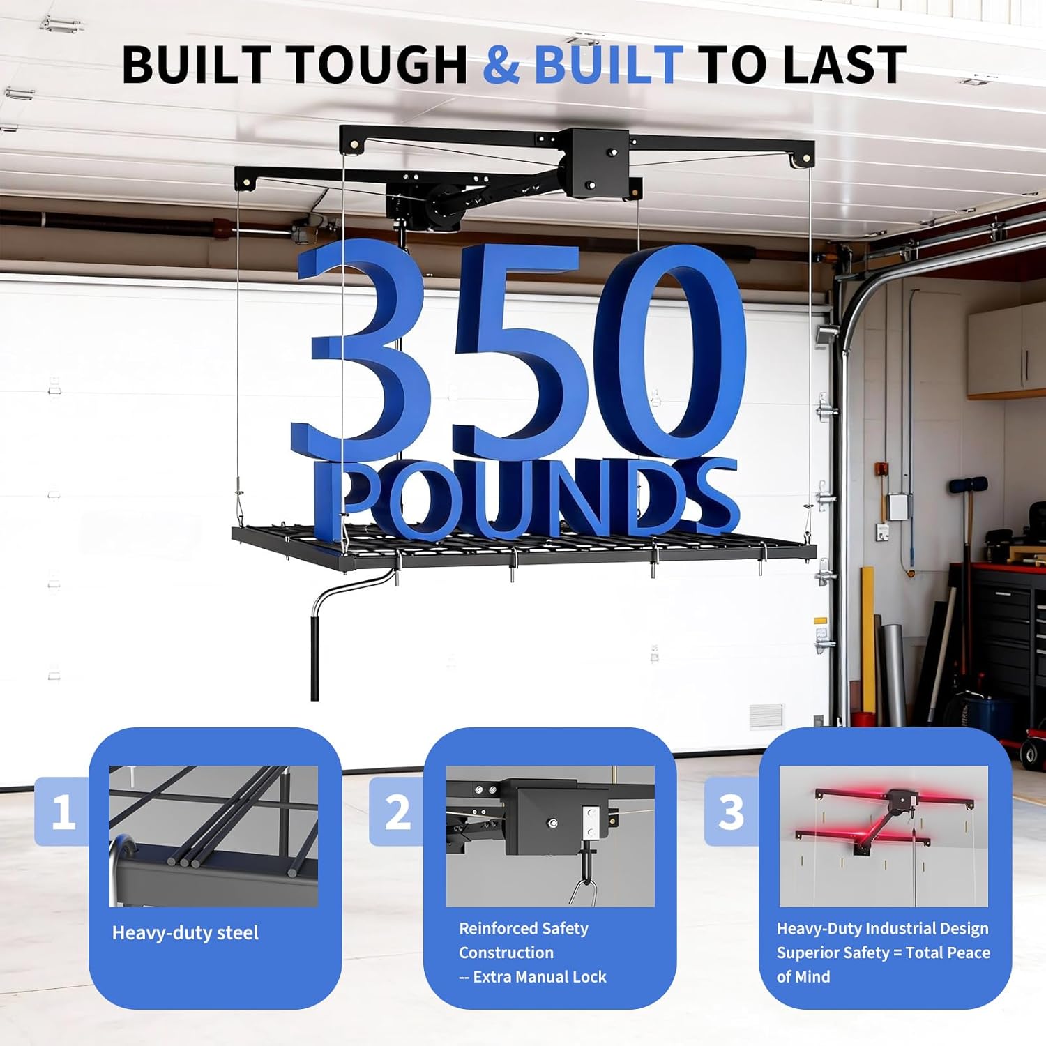 Garvee Z39X4G4AL Overhead-Garage-Storage - View #3