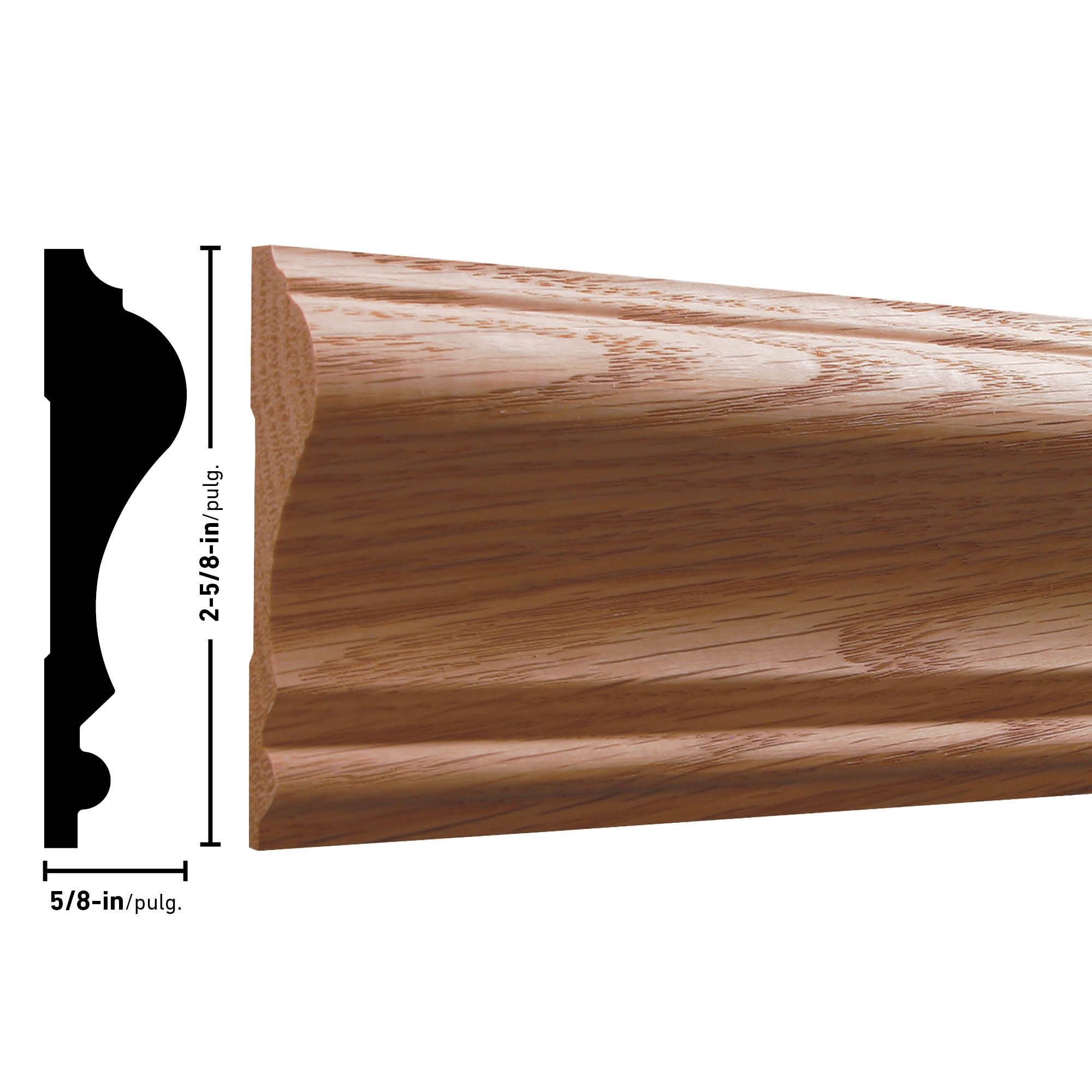 RELIABILT 390 8OAKSL Chair-Rail-Moulding - View #5