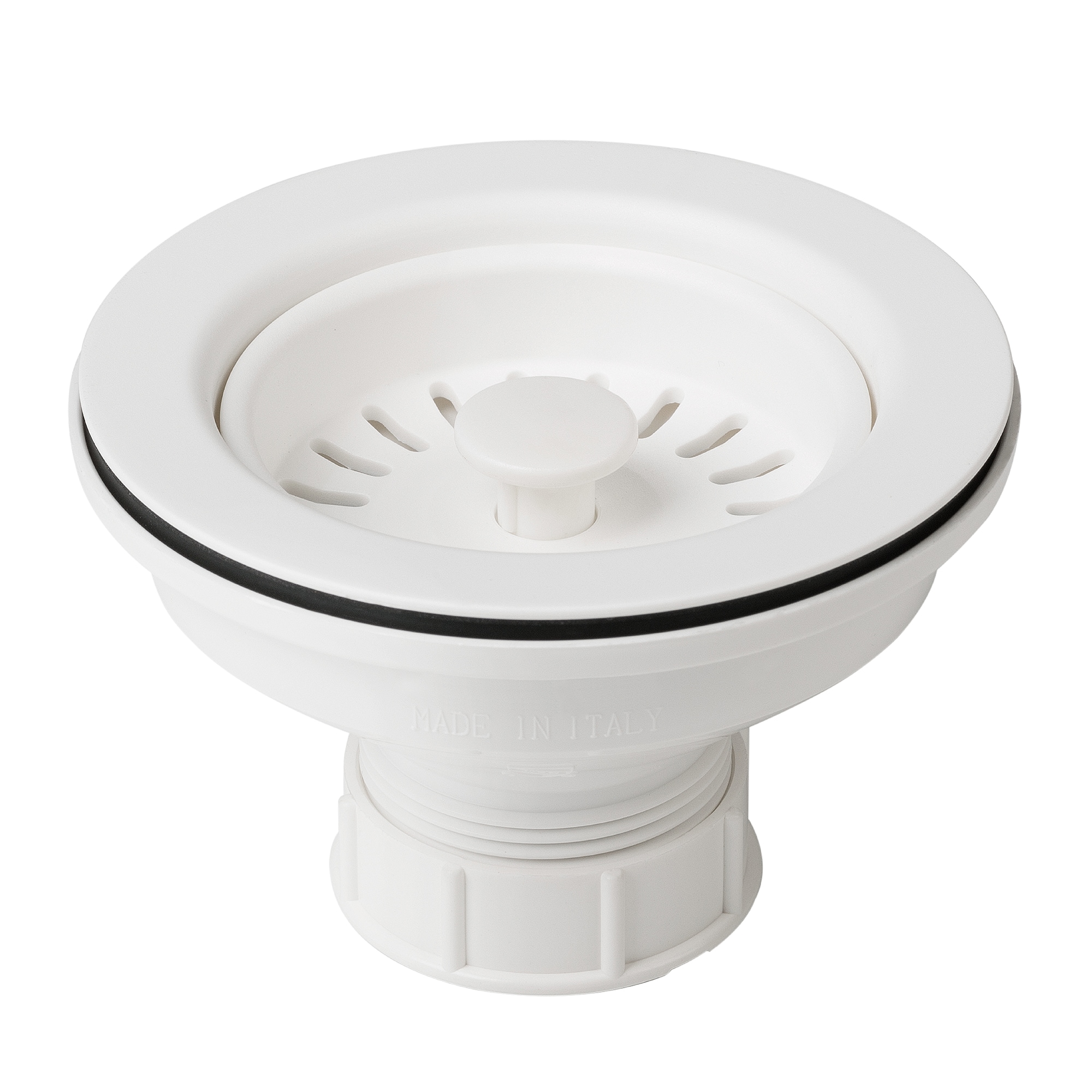 Kraus 3.5-in White Plastic Rust Resistant Strainer in the Kitchen Sink ...