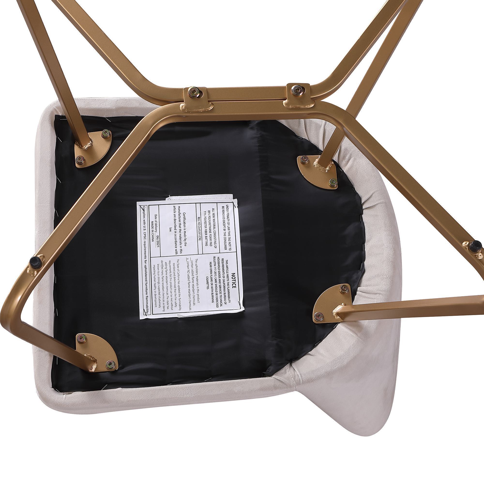 FARATI D2001DC-BEIGE Dining-Chairs - View #4