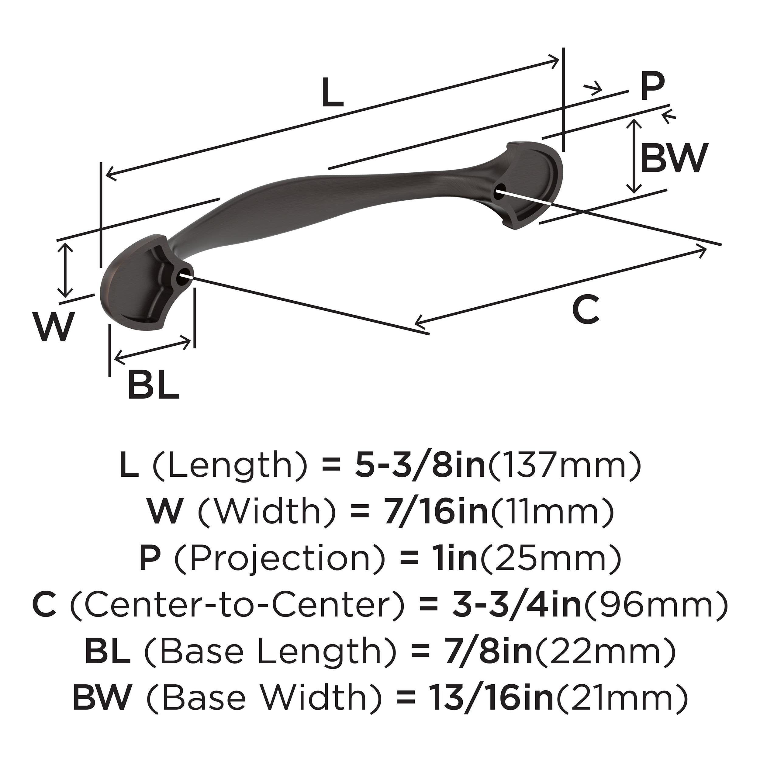Amerock 25VMP37220ORB Cabinet-Pulls - View #4