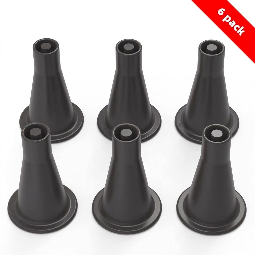 Aoibox 6 Pack Cone Shaped Bed Frame Feet Replacement Legs 2 75 in ...