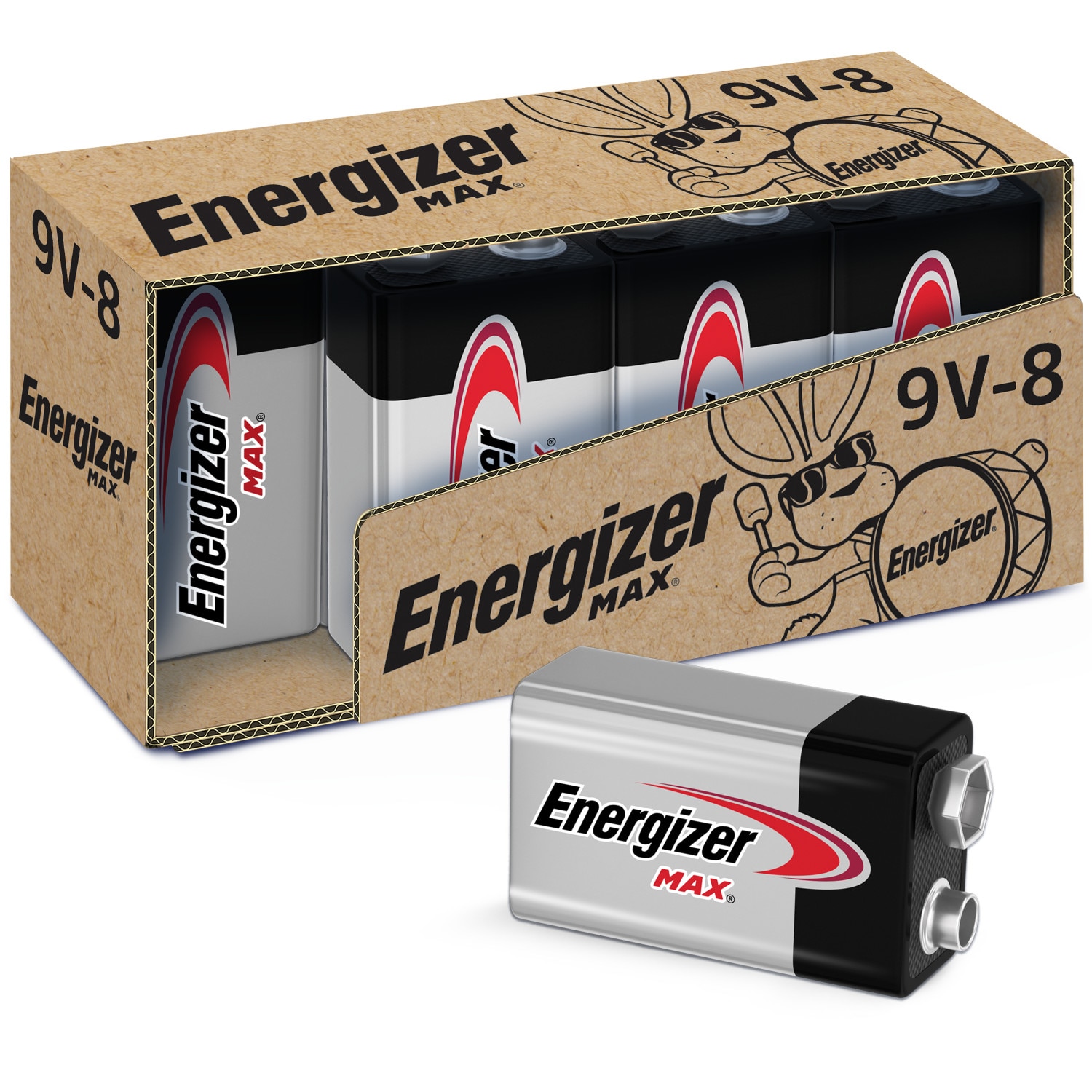 Energizer Lithium 9V Batteries (1 Pack), Lithium 9 Volt Batteries