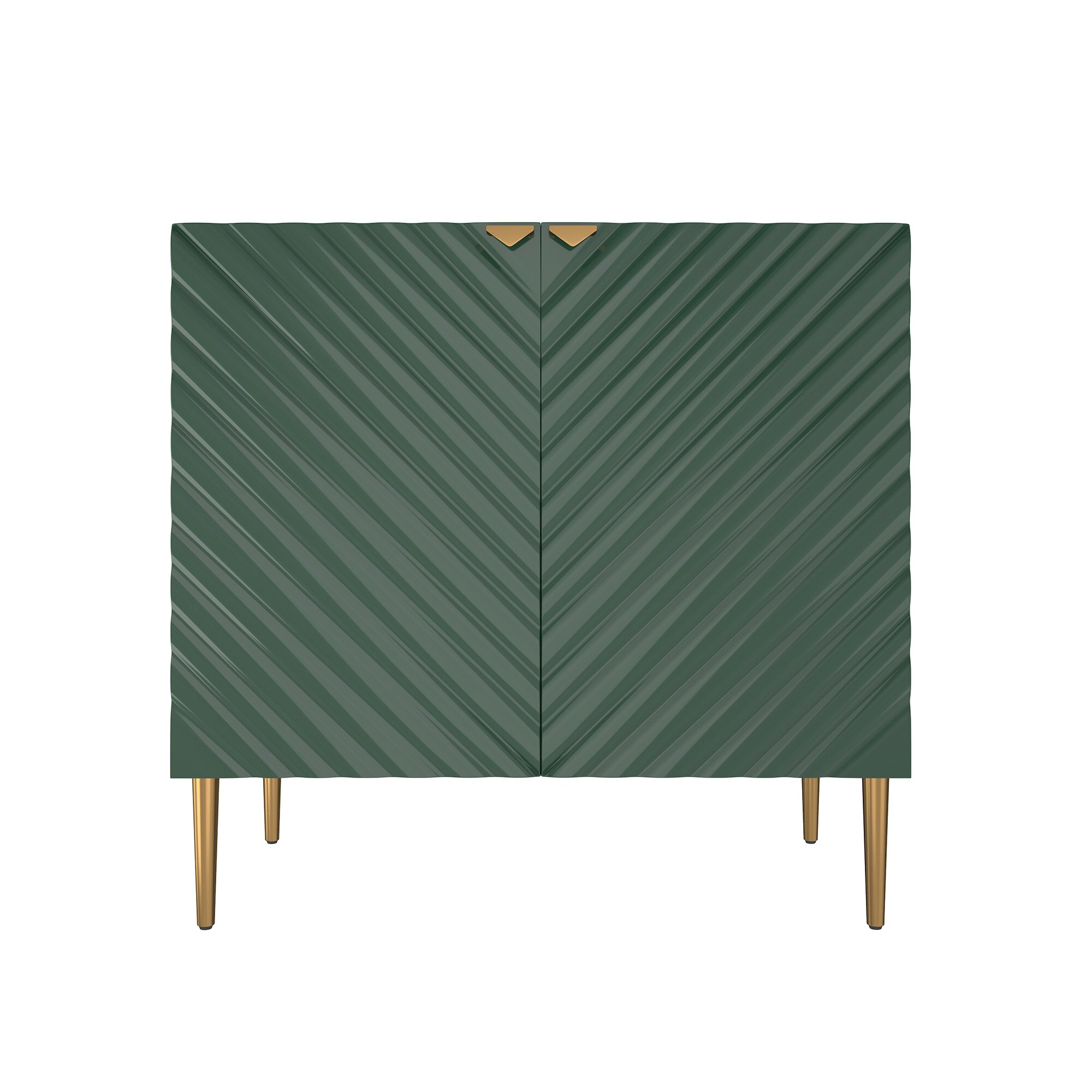 Clihome CL-JH-062-GR-N 15.75-in W x 31-in H MDF Green Freestanding Utility Storage Cabinet