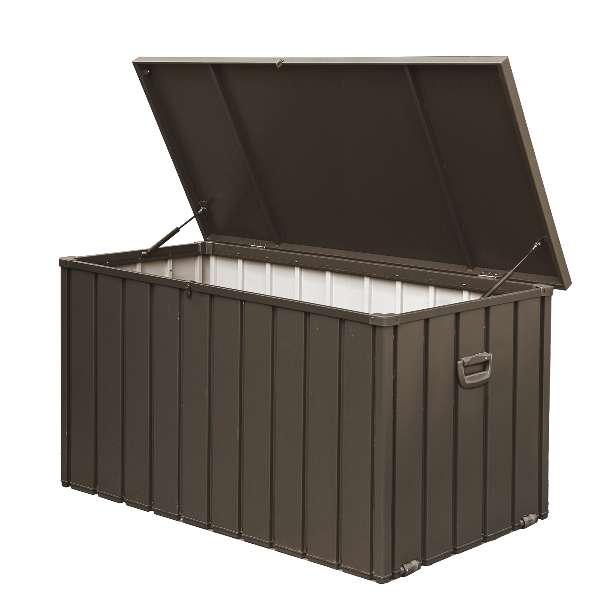 AHIOU HOME ZAAHG-P168273DB Sonoma 200-Gallon Dark Brown Metal Deck Box
