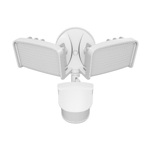 Good Earth Lighting 240-Degree 2485-Lumen Dual Detection Zone White Hardwired Integrated LED Motion-Activated Flood Light with Timer Good Earth Lighting 240-Degree 2485-Lumen Dual Detection Zone White Hardwired Integrated LED Motion-Activated Flood Light with Timer