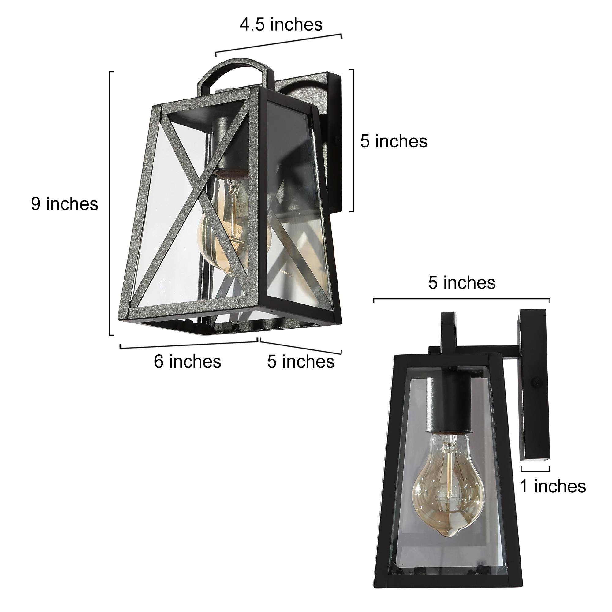 LNC NZUABYLWS1245DR7 Outdoor-Wall-Lighting - View #3