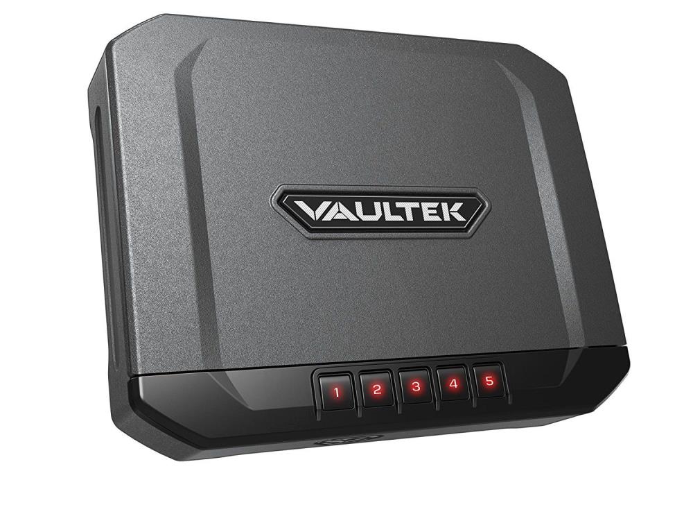 Vaultek VR10 VR10 Sub-Compact Bluetooth Enabled 1-Gun Electronic/Keypad Gun Safe with Interior Lighting