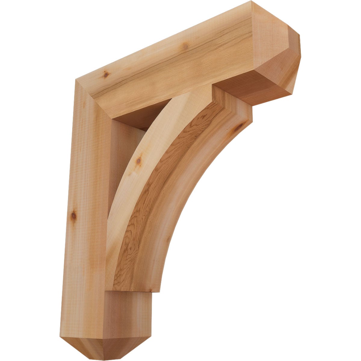 Ekena Millwork BKT06X24X28THR04SWR Thorton craftsman smooth 5-1/2-in x 24-in x 28-in Western red cedar Brown Wood Standard bracket