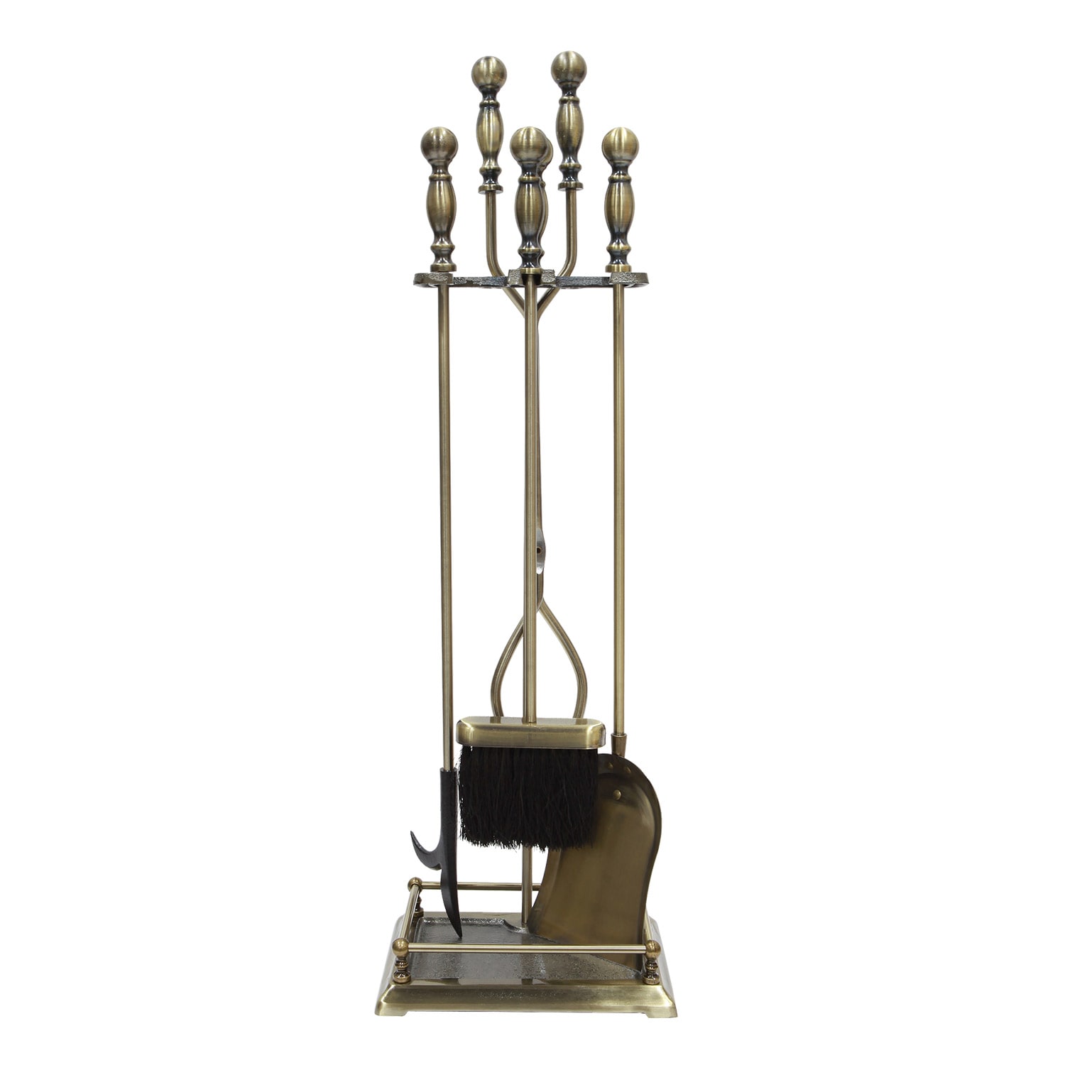 Minuteman International X820946 5 -Piece Iron Fireplace Tool Set