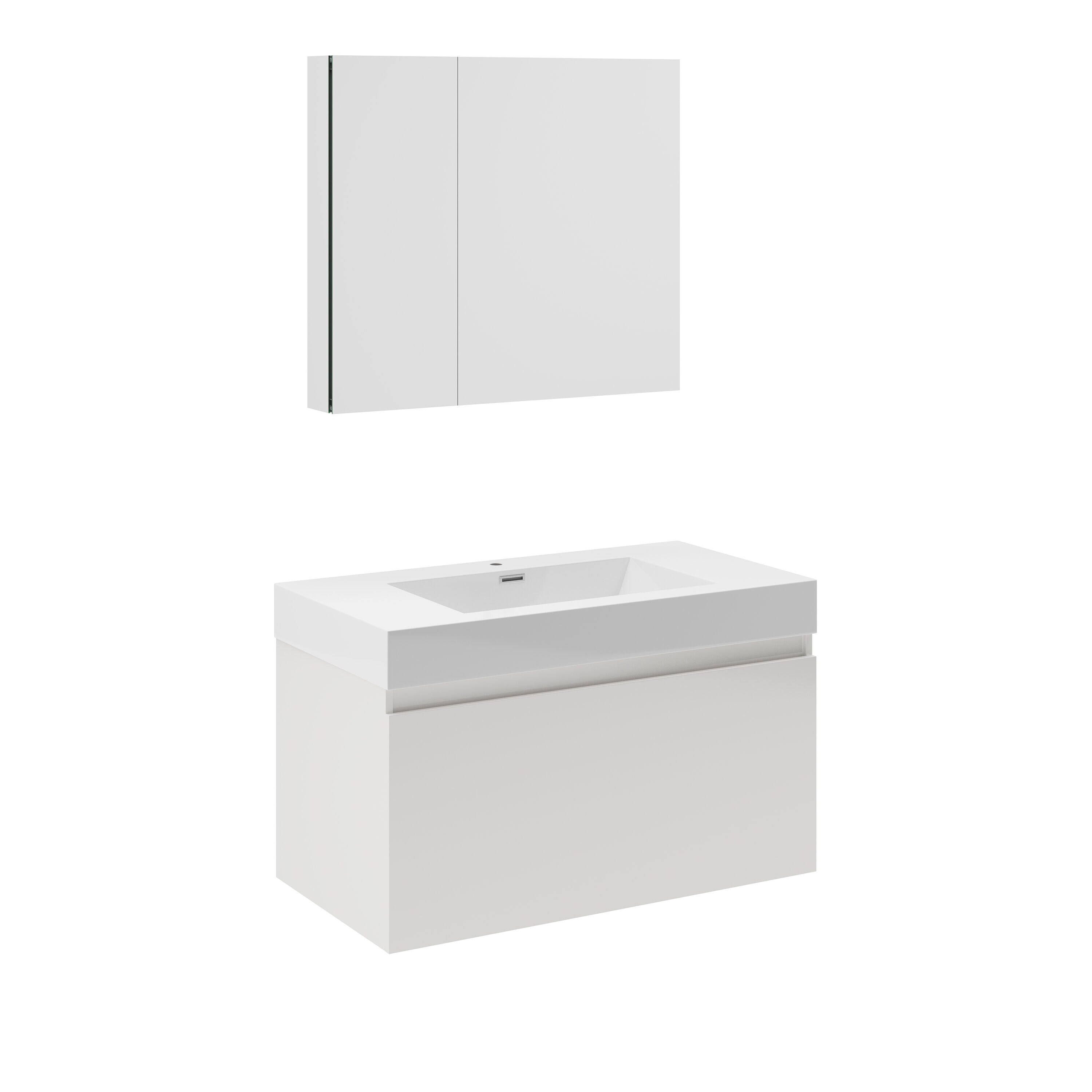 Fresca FVN8008WH Bath-Vanity-Combo - View #2