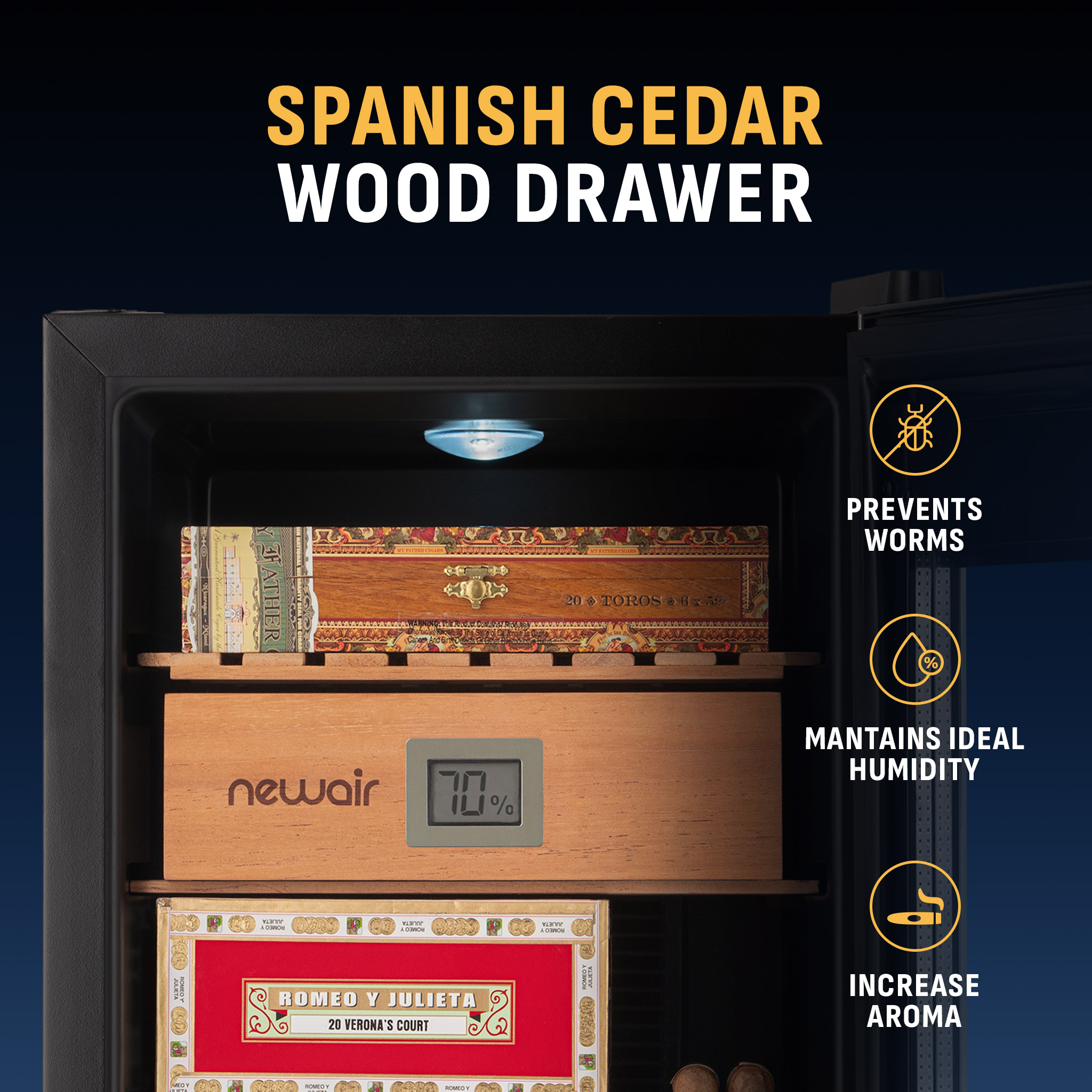NewAir NCH250SS01 humidors - View #5