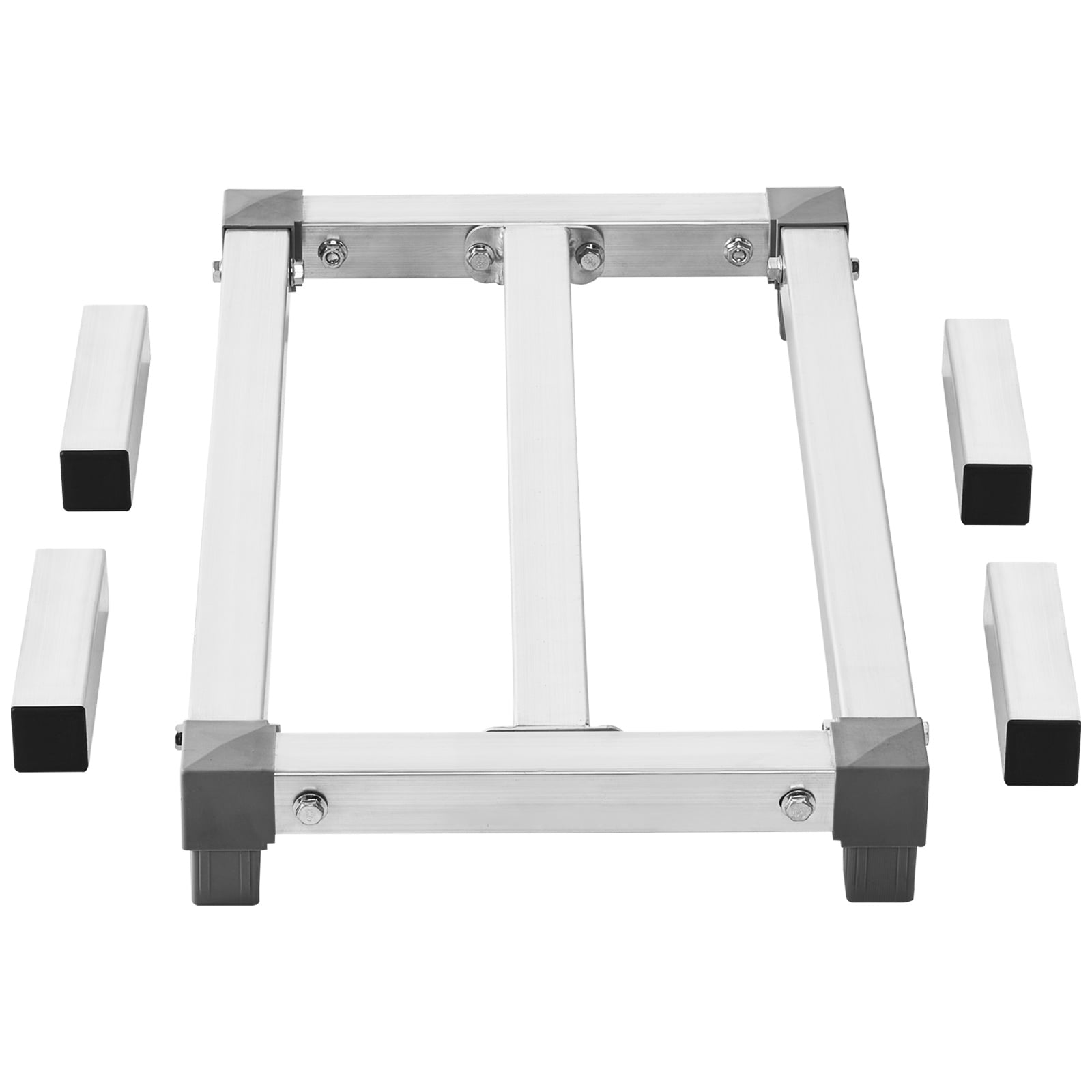 GIVIMO Aluminum Dunnage Rack 24-in x 14-in Commercial Food Floor Rack 8-in Off the Floor with 1000-lb Capacity for Walk-in Cooler