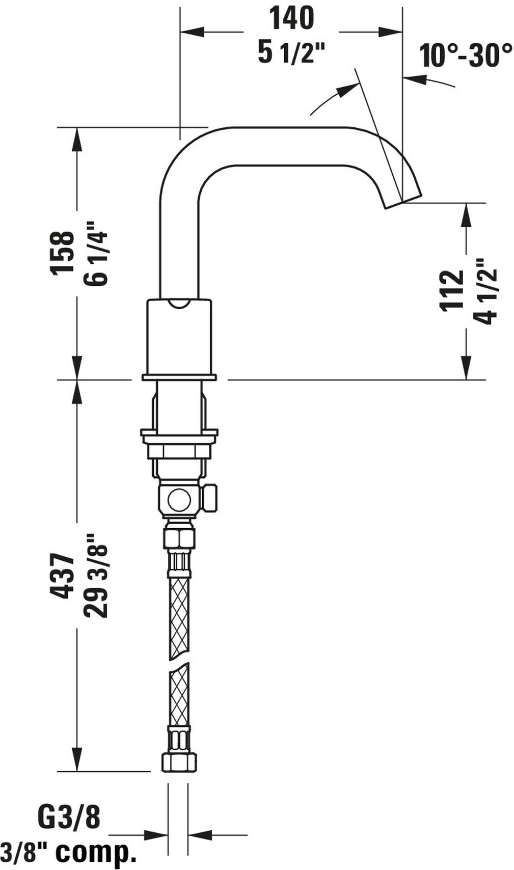Duravit C11060003U10 Lavatory-Faucets - View #4